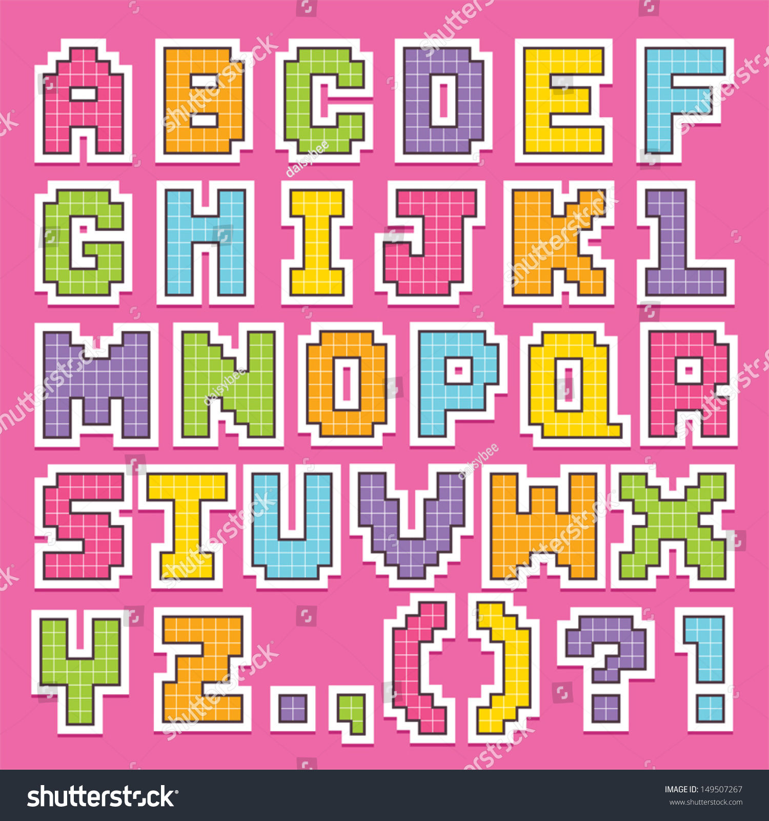 Wallpaper #tkLBPJMBOBpx0NhmPsFe458 Pixel Art Alphabet Pixel Art