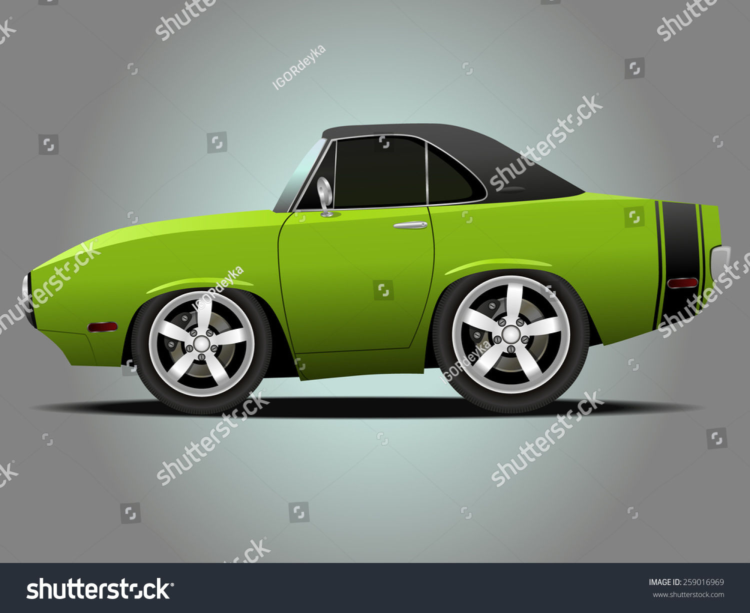 Wallpaper #x6eqMpMBlSzal8H1Cduk213 Vector Modern Cartoon Car Muscle Car Stock Vector Royalty Free