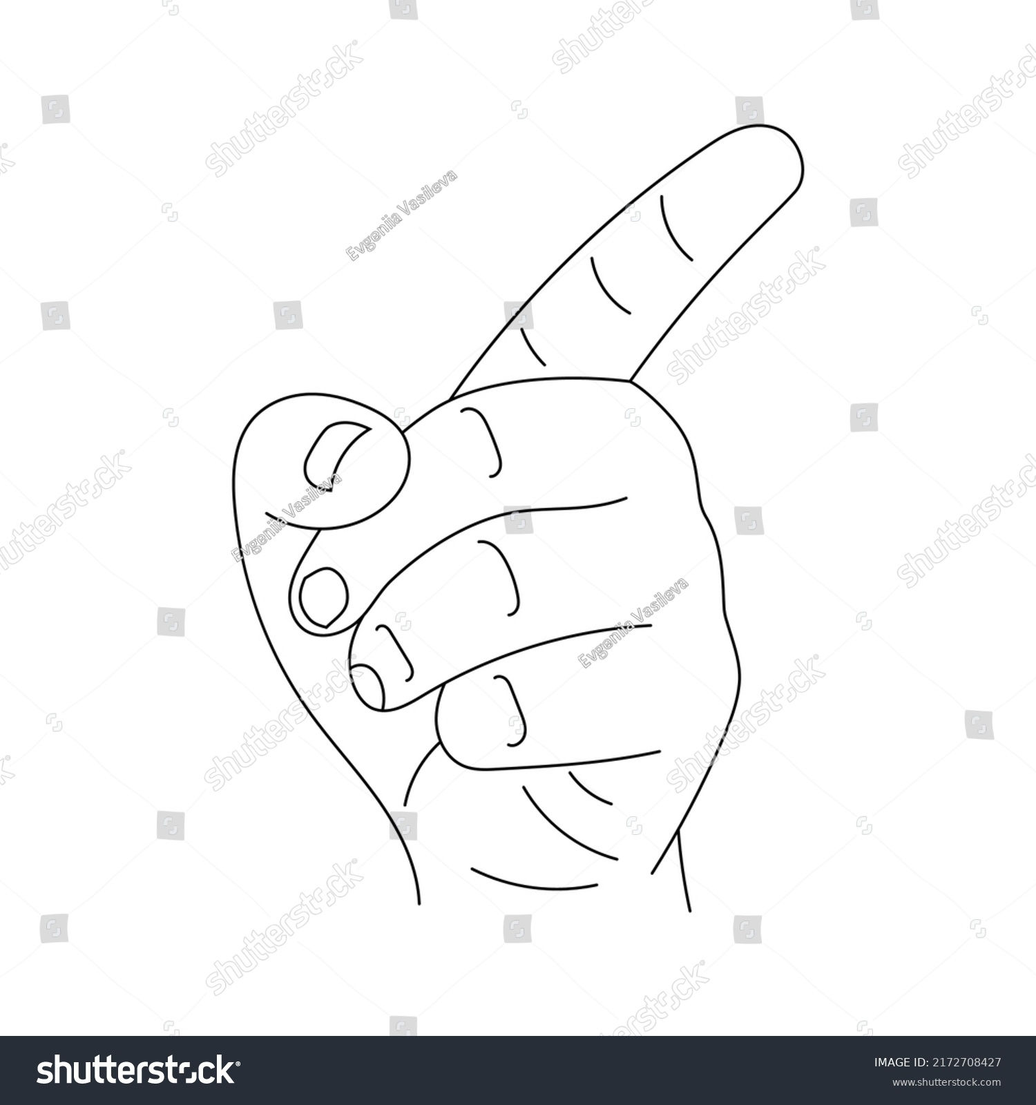 Wallpaper #_GfQEZMBSpphPi3-c_iD146 Finger Pointing Side Vector Illustration Stock Vector Royalty Free