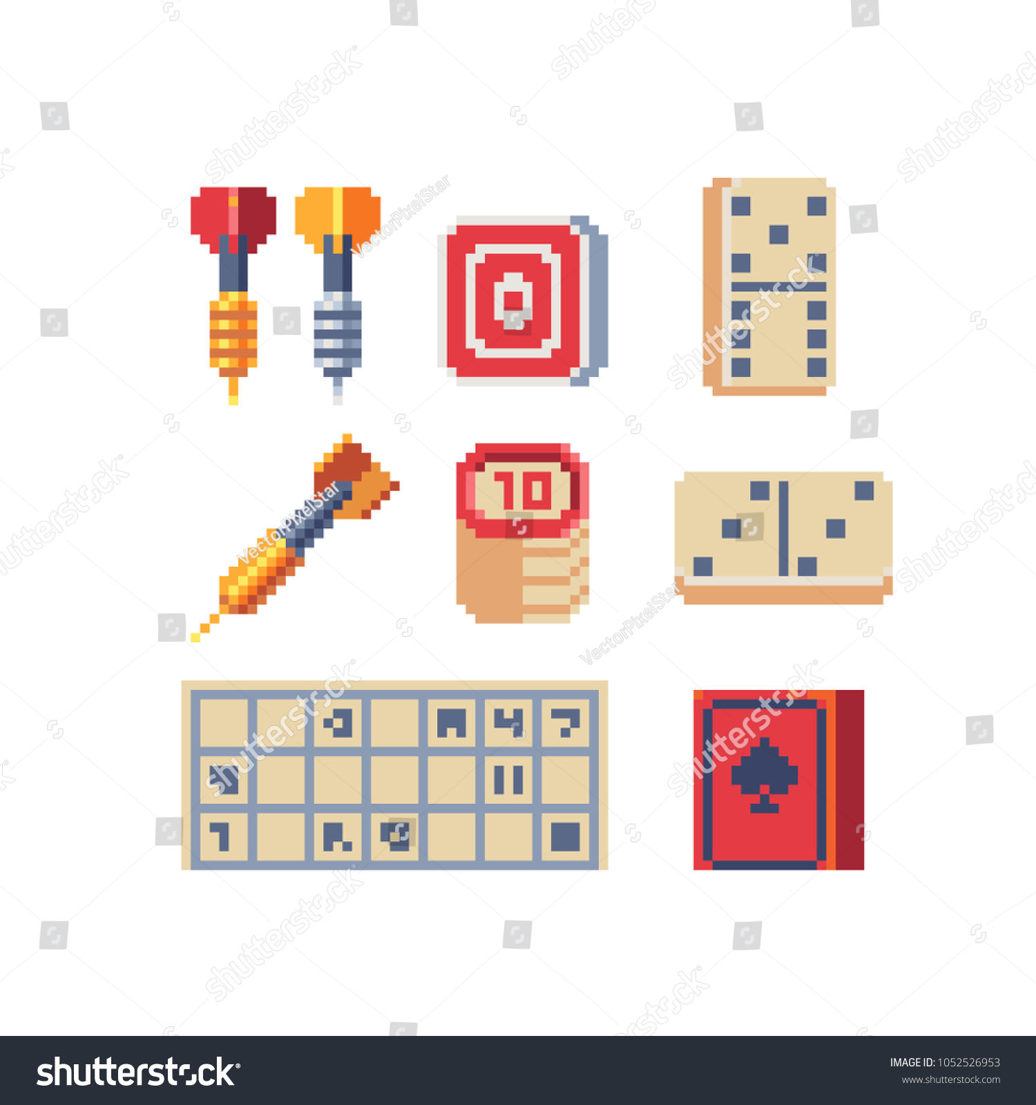 Wallpaper #42exDJMBSpphPi3-h9_r71 Board Game Pixel Art 80s Style 1052526953 Shutterstock