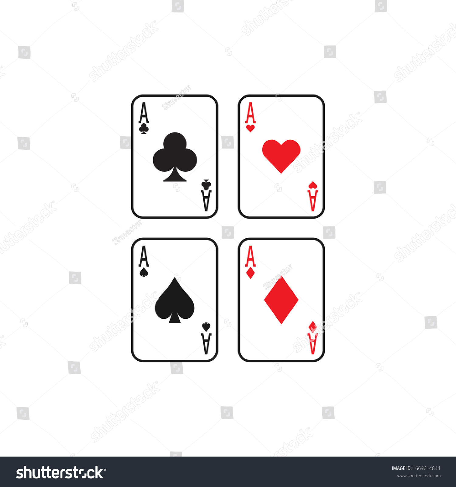 Wallpaper #n2fA7pIBSpphPi3-gV49247 Ace Playing Card Graphic Design Template Vetor Stock Livre De