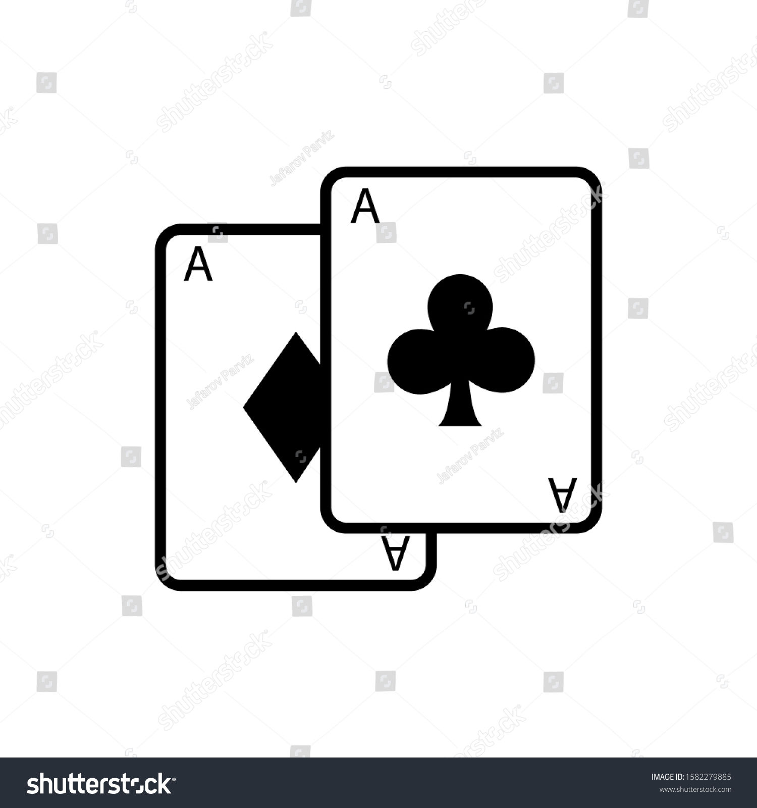 Wallpaper #n2fA7pIBSpphPi3-gV49245 Ace Playing Cards Icons Vector Collection Stock Vector Royalty Free