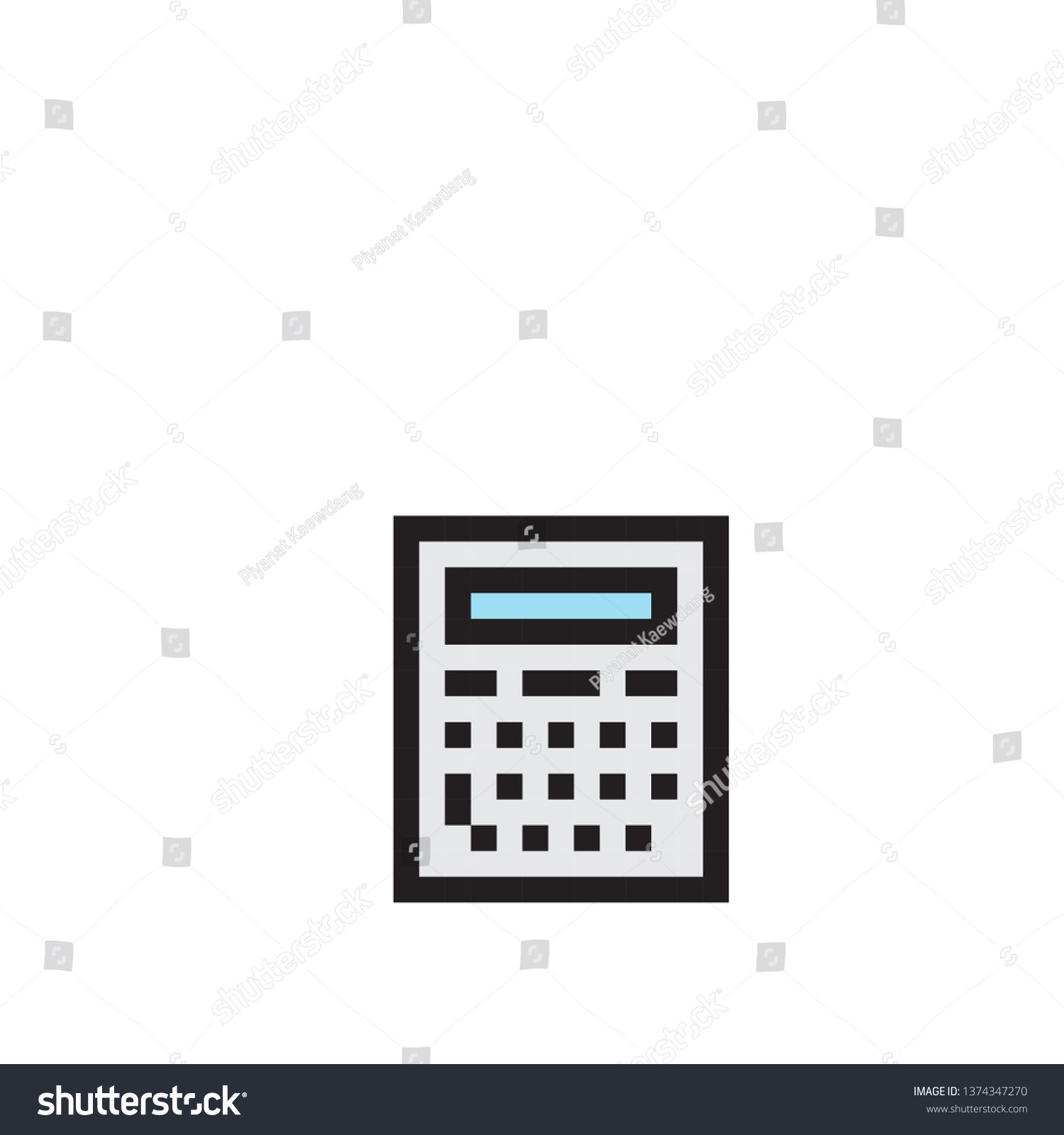 Wallpaper #XmepBpMBSpphPi3-QcIQ7 Calculator Pixel Art Stock Vector Royalty Free 1374347270 Shutterstock