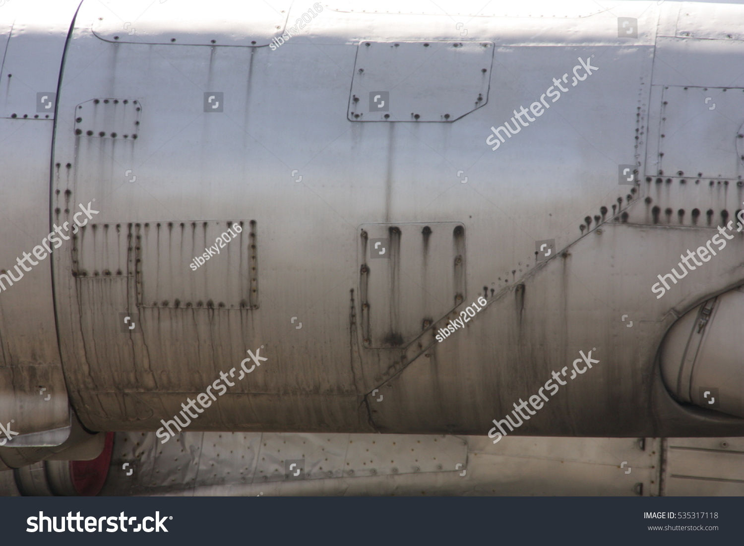 Wallpaper #8108e Fuselage Texture Sheet Metal on Aircraft Fuselage Backdrop Stock Photo