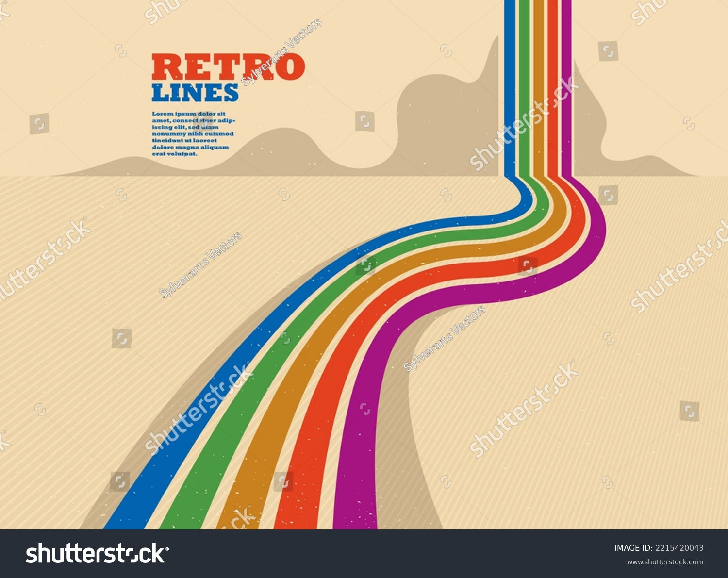 Wallpaper #1GfmC5MBSpphPi3-WtvR346 Retro Lines Vector Abstract Background 3D Royalty Free Stock Vector