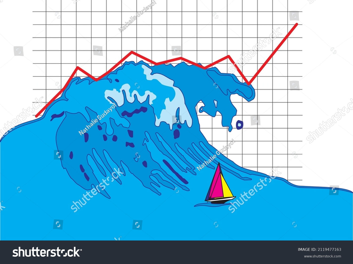 Wallpaper #1mc1CJMBSpphPi3-Ccl7289 Wave Chart Infographic Statistics Ship Ocean Stock Vector Royalty Free