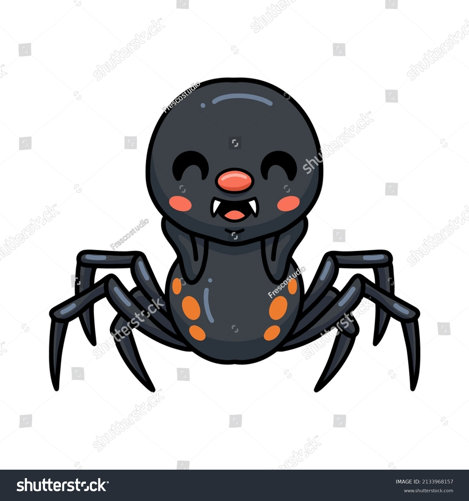 Wallpaper #46455 Brown Spider Cartoon Isolated Illustration Stock Vector Image Art Alamy