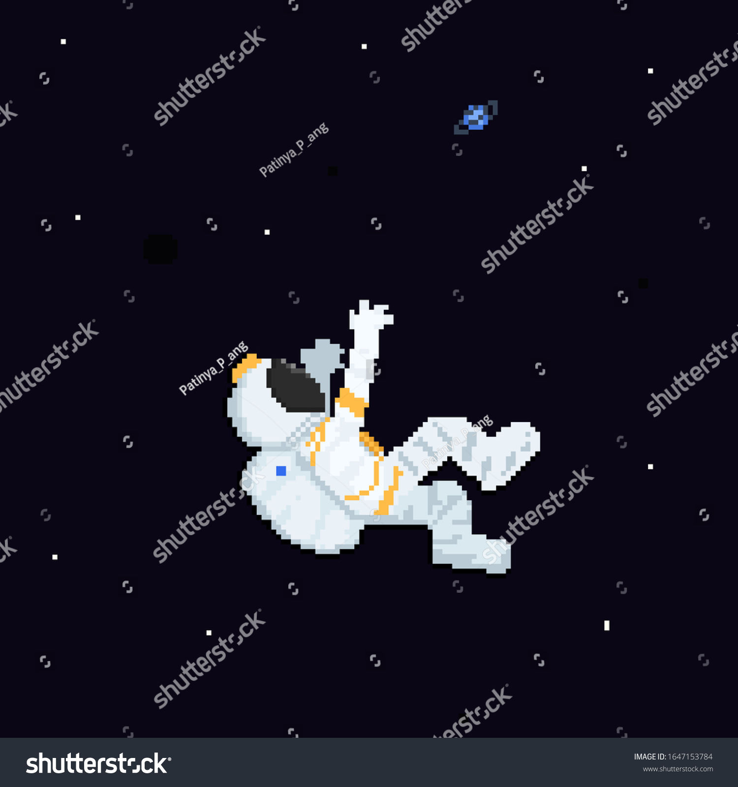 Wallpaper #YjGbNZMB5zzyi_yY1Fda58 Pixel Art Cartoon Astronaut Character Floating Stock Vector Royalty