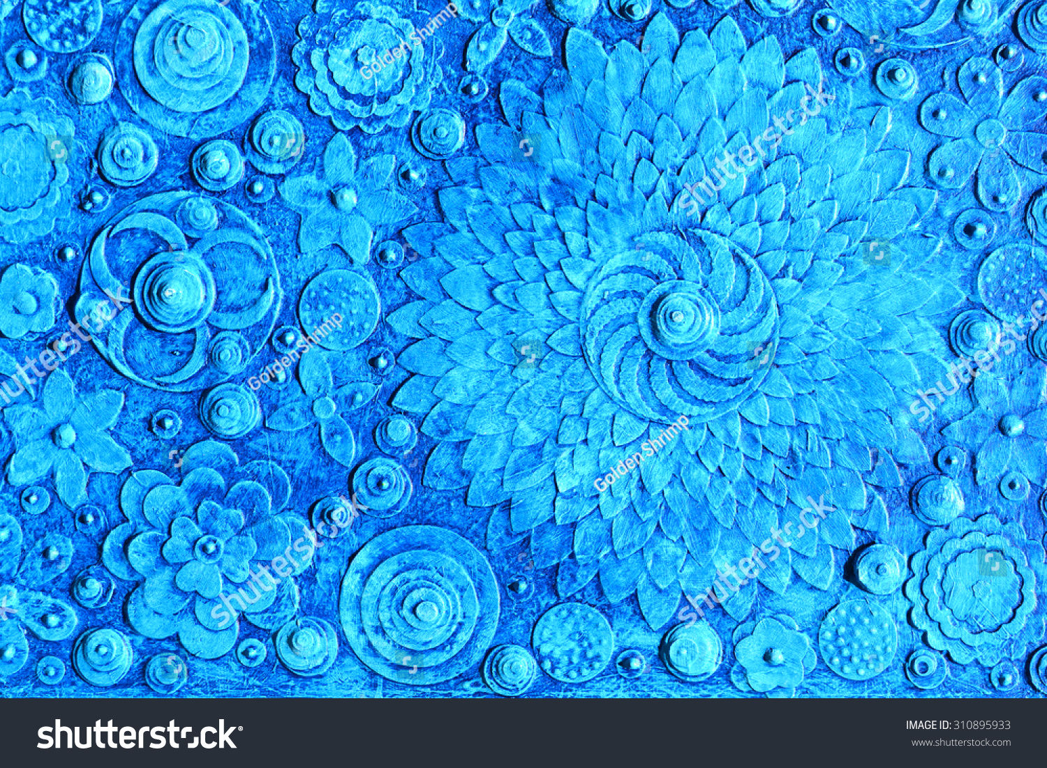 Wallpaper #KW2GaJcBycdYOYFTt3BW142 Mix Blue Flowers Unique Art Painting Stock Photo Edit Now 310895933