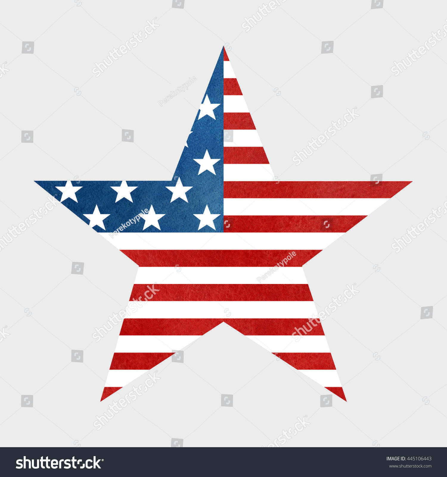 Wallpaper #CF1E7 The American Flag Print as Star Shaped Symbol Big Star American Flag