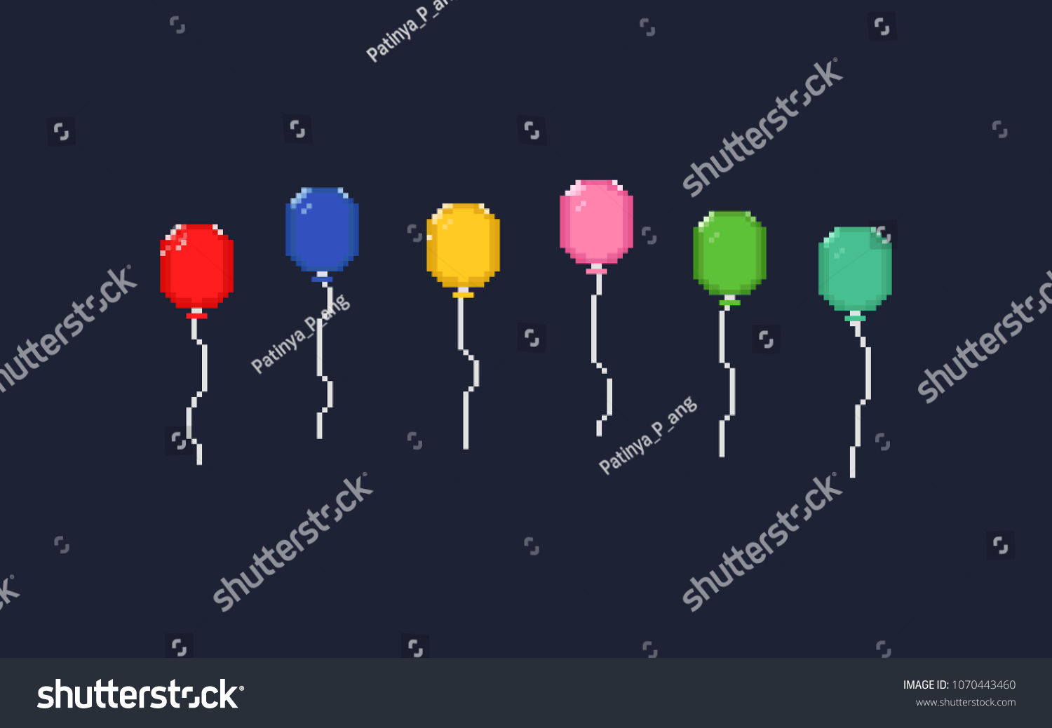 Wallpaper #a0D6MJMBJhL2WPbaiMSr13 2086 Pixel Art Balloon Images Stock Photos Vectors Shutterstock