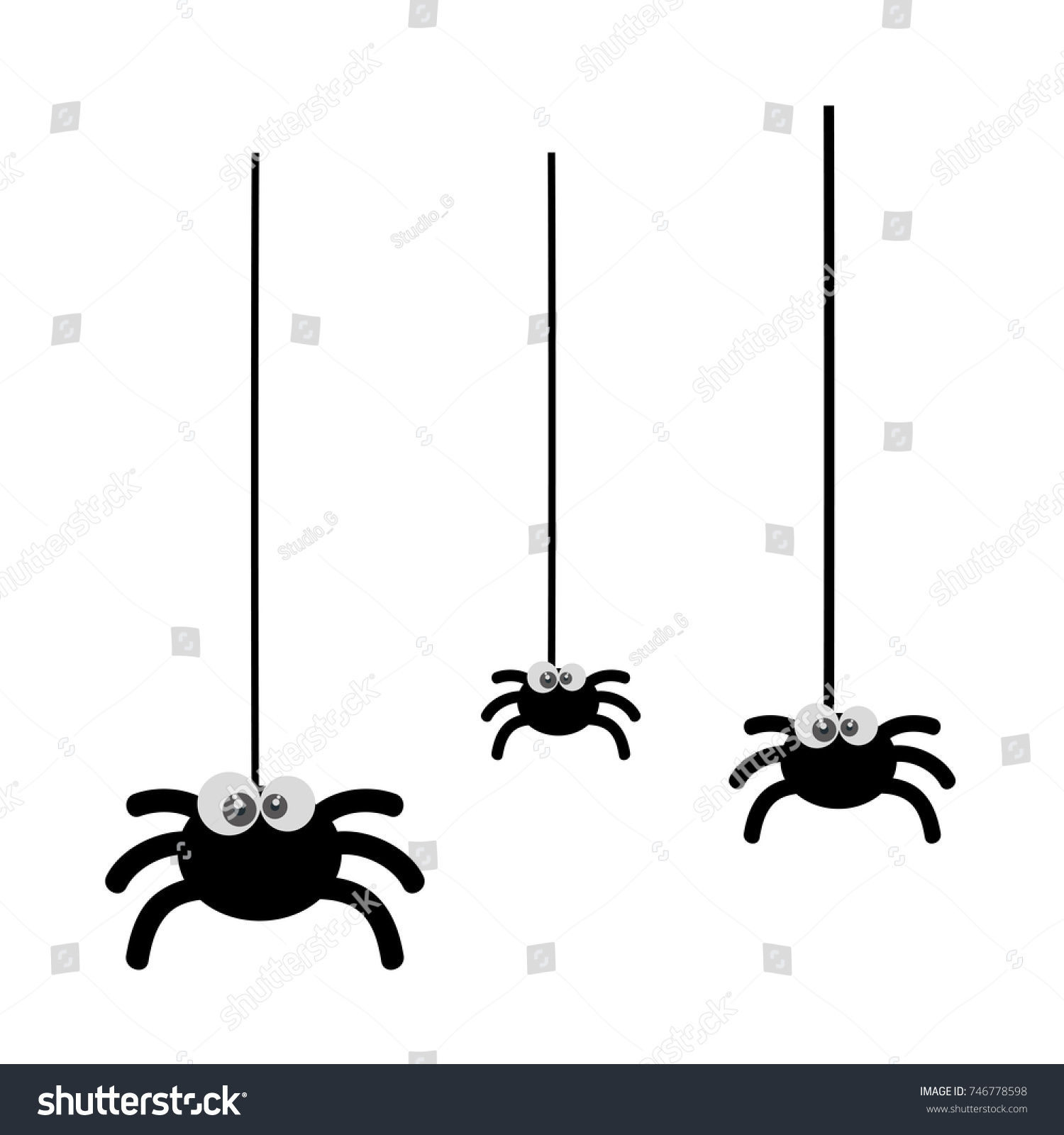 Wallpaper #PgDS6o4BSdW8dNouWhAL15 Cute Spiders Hangingg Halloween Decoration Stock Vector Royalty Free
