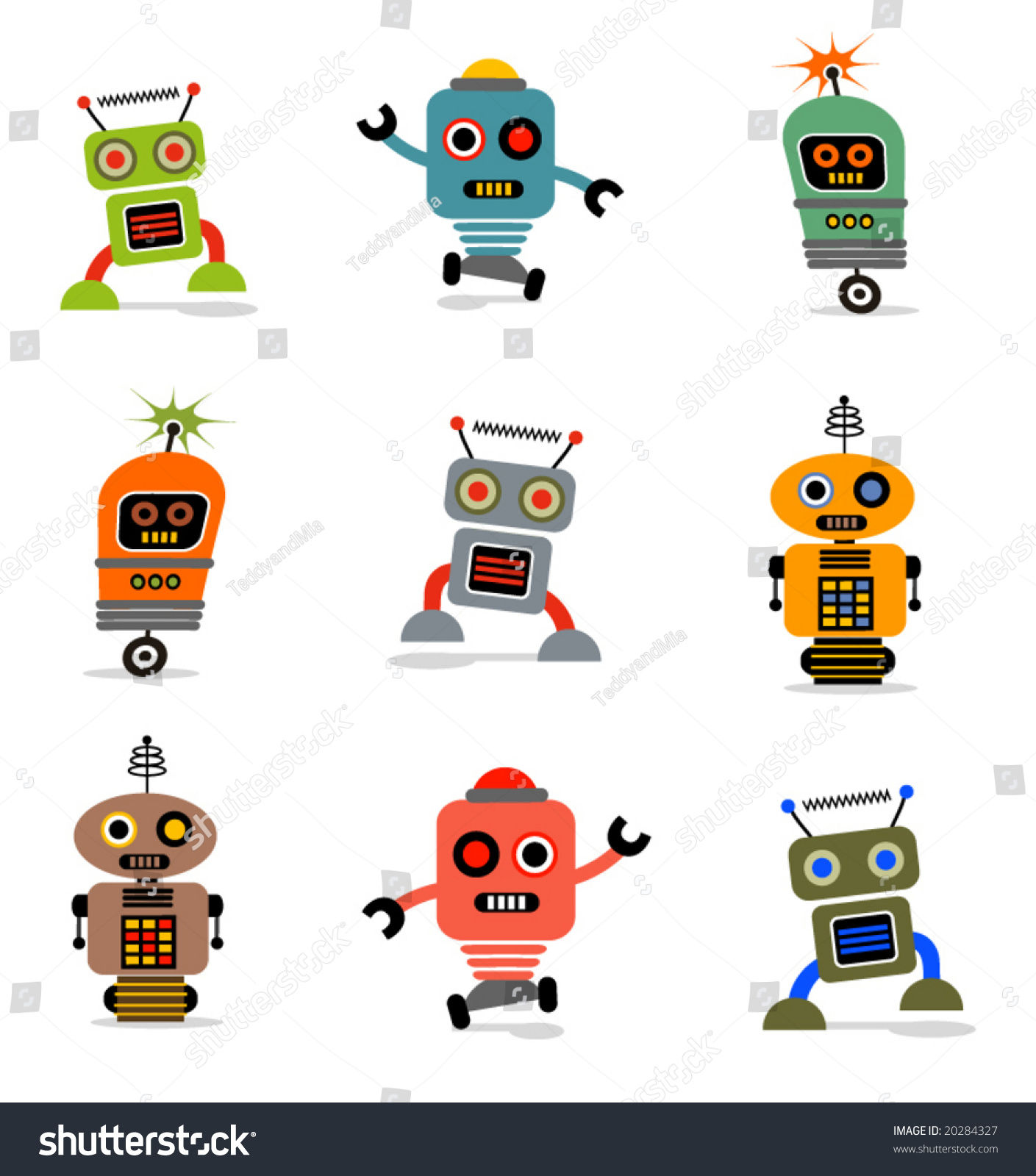Wallpaper #vWdm9pIBSpphPi3-zYNc201 Cute Little Vector Robots Stock Vector 20284327 Shutterstock