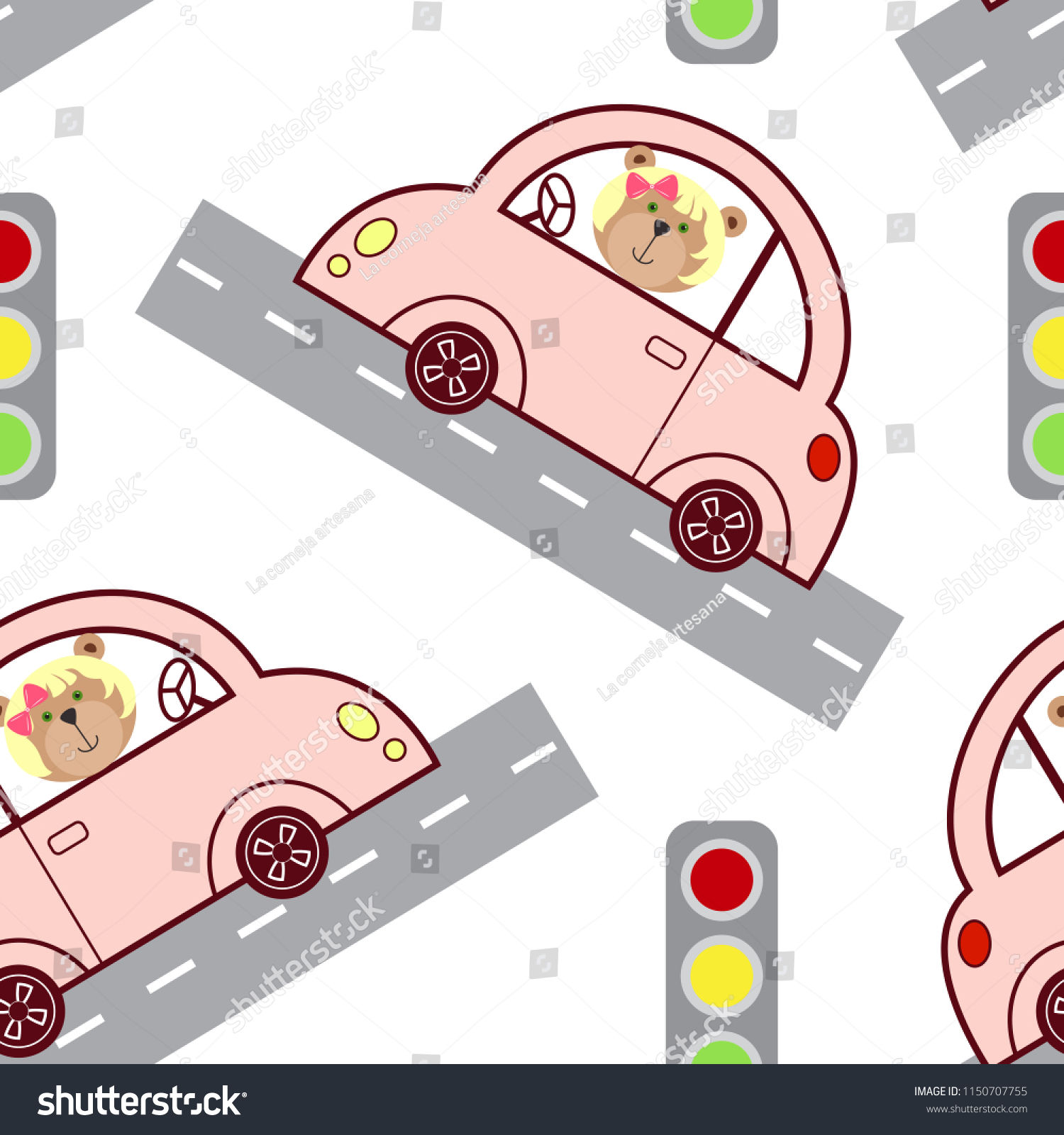 Wallpaper #OmeU-JIBSpphPi3-QYpX164 Cute Pink Car Traffic Lights Automobile Stock Vector Royalty Free