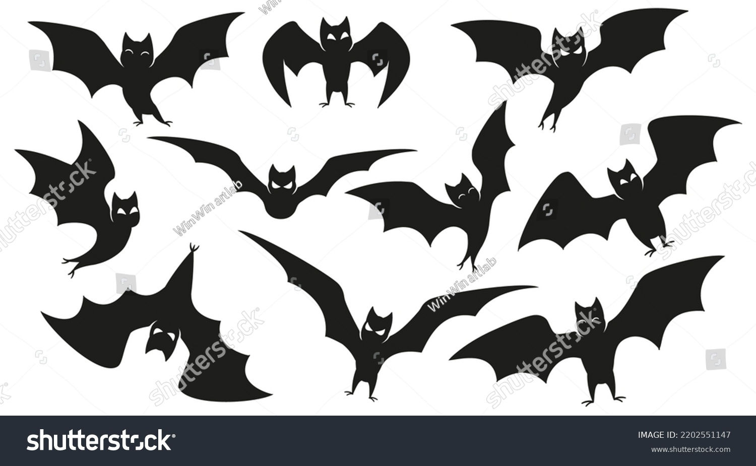 Wallpaper #r3KDMpMBX2lk1u3ogFrF162 Halloween Bat Silhouette Flying Wings Shape Royalty Free Stock