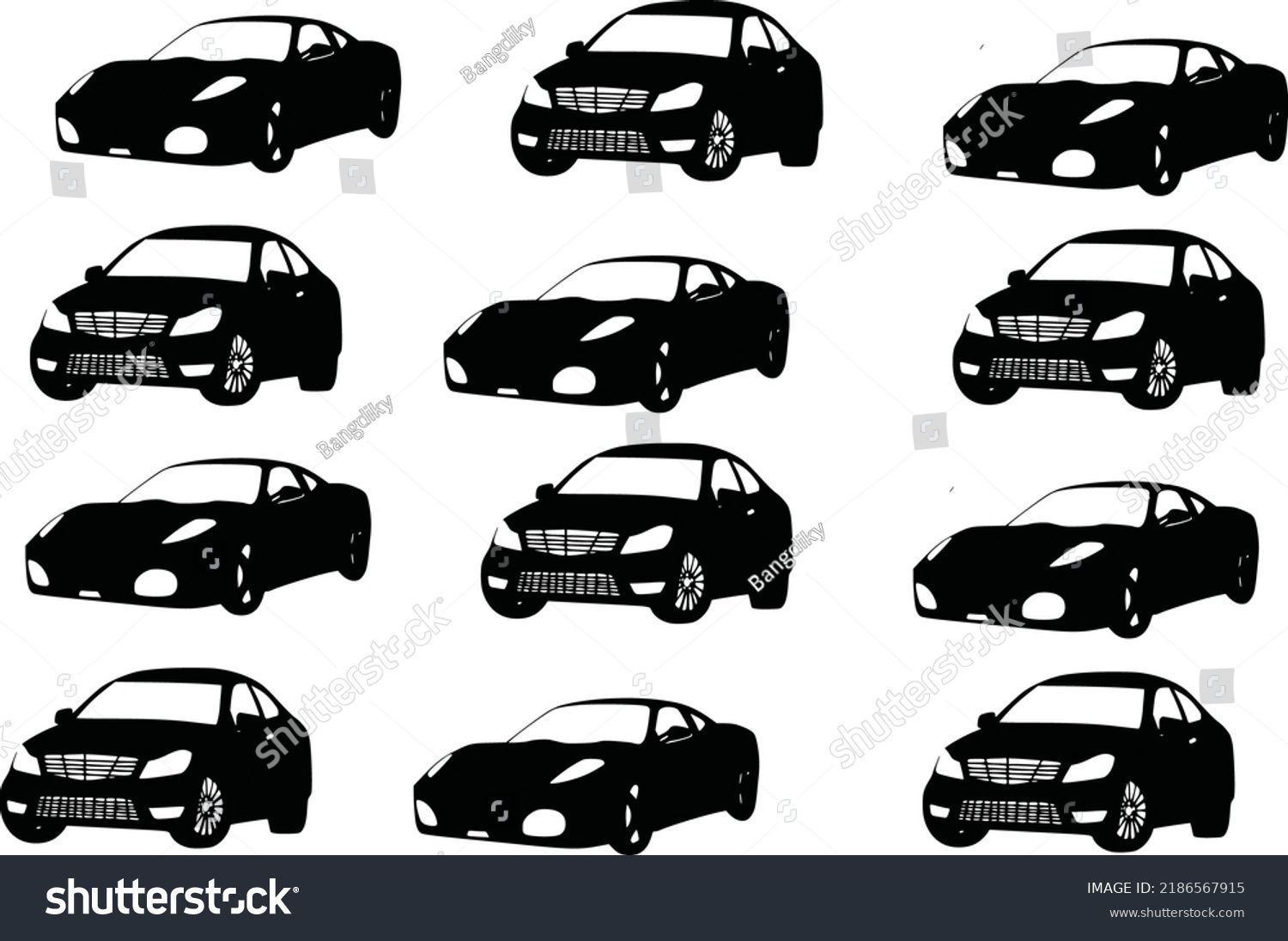 Wallpaper #kWidIpMBSpphPi3-uDN4129 Cars Front Side View Signs Vehicle Stock Vector Royalty Free