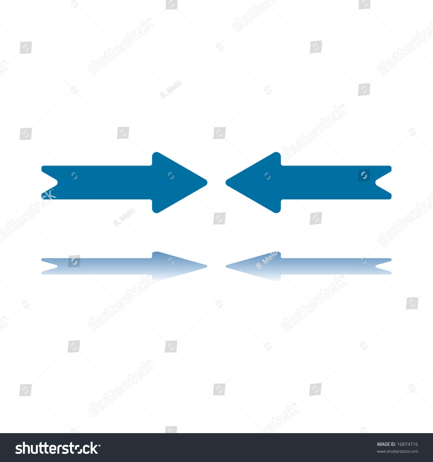 Wallpaper #1Gc0CJMBSpphPi3-gckF275 Two Aligned Horizontal Arrows Pointing Each Vector De Stock Libre De