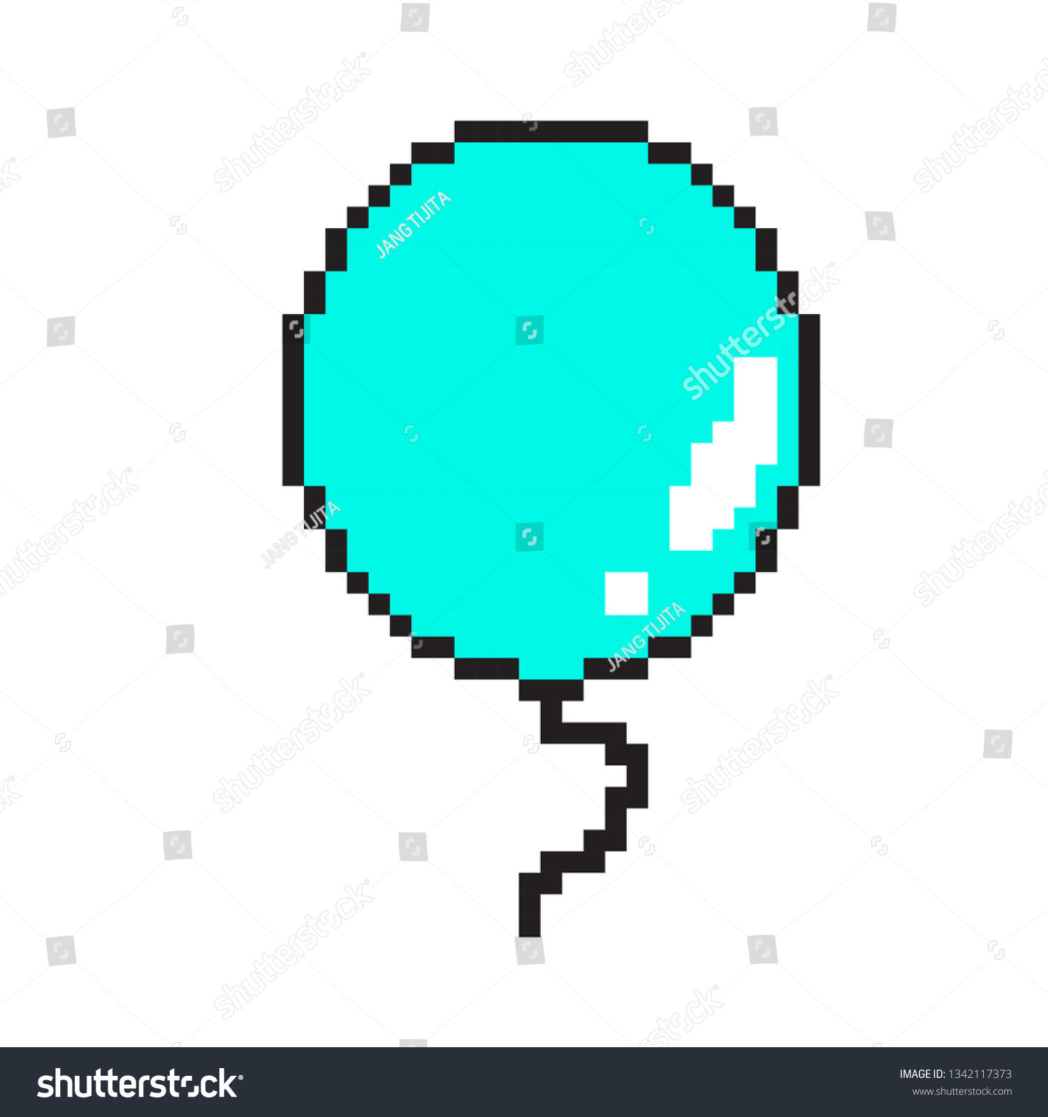 Wallpaper #a0D6MJMBJhL2WPbaiMSr87 Pixel Art Balloons Stock Vector Royalty Free 1342117373 Shutterstock