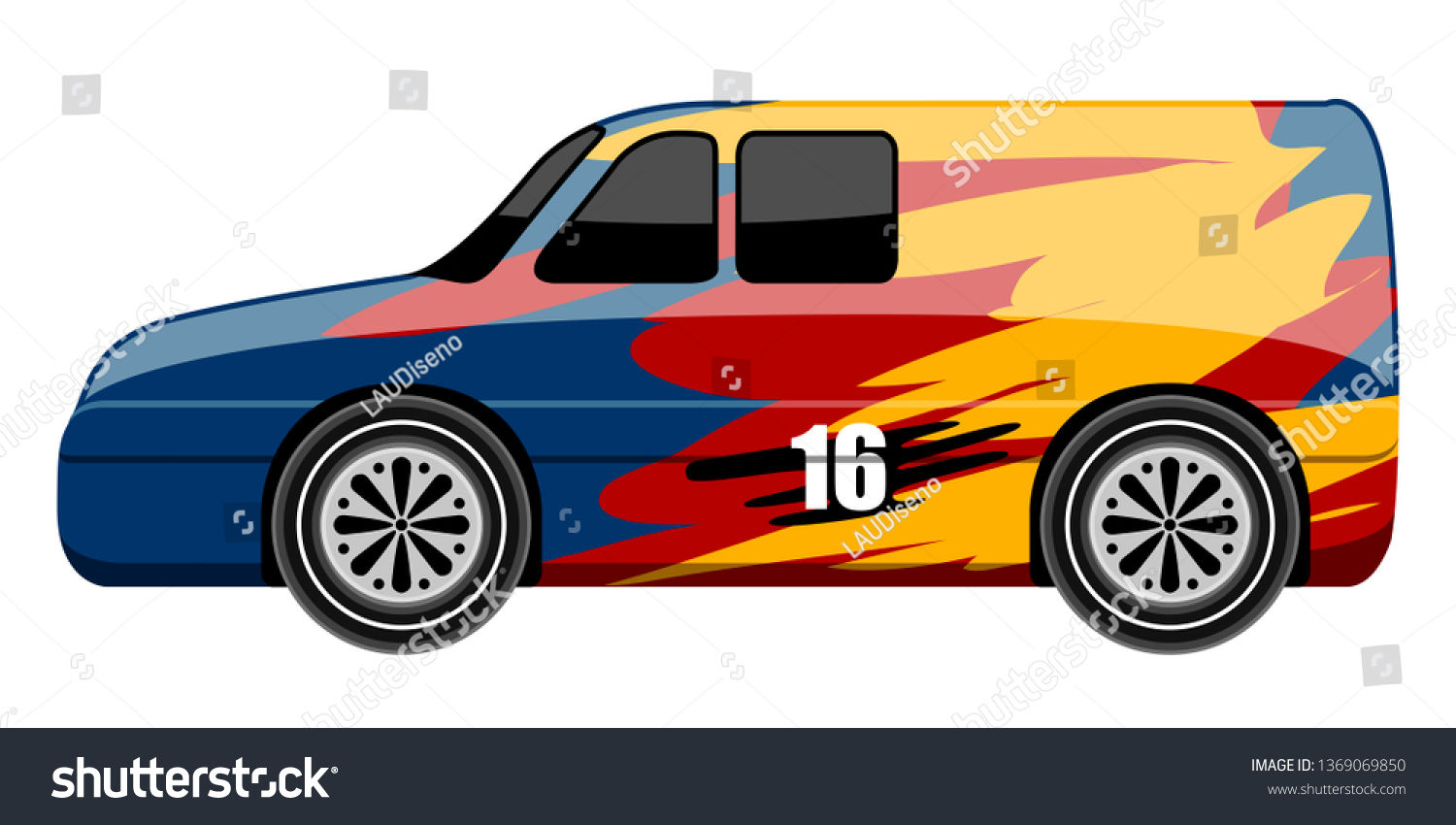 Wallpaper #omepDZMBSpphPi3-A-Z6106 Side View Racing Car Vector Illustration Stock Vector Royalty Free