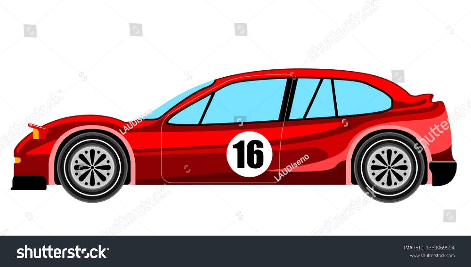 Wallpaper #omepDZMBSpphPi3-A-Z659 Side View Racing Car Vector Illustration Stock Vector Royalty Free