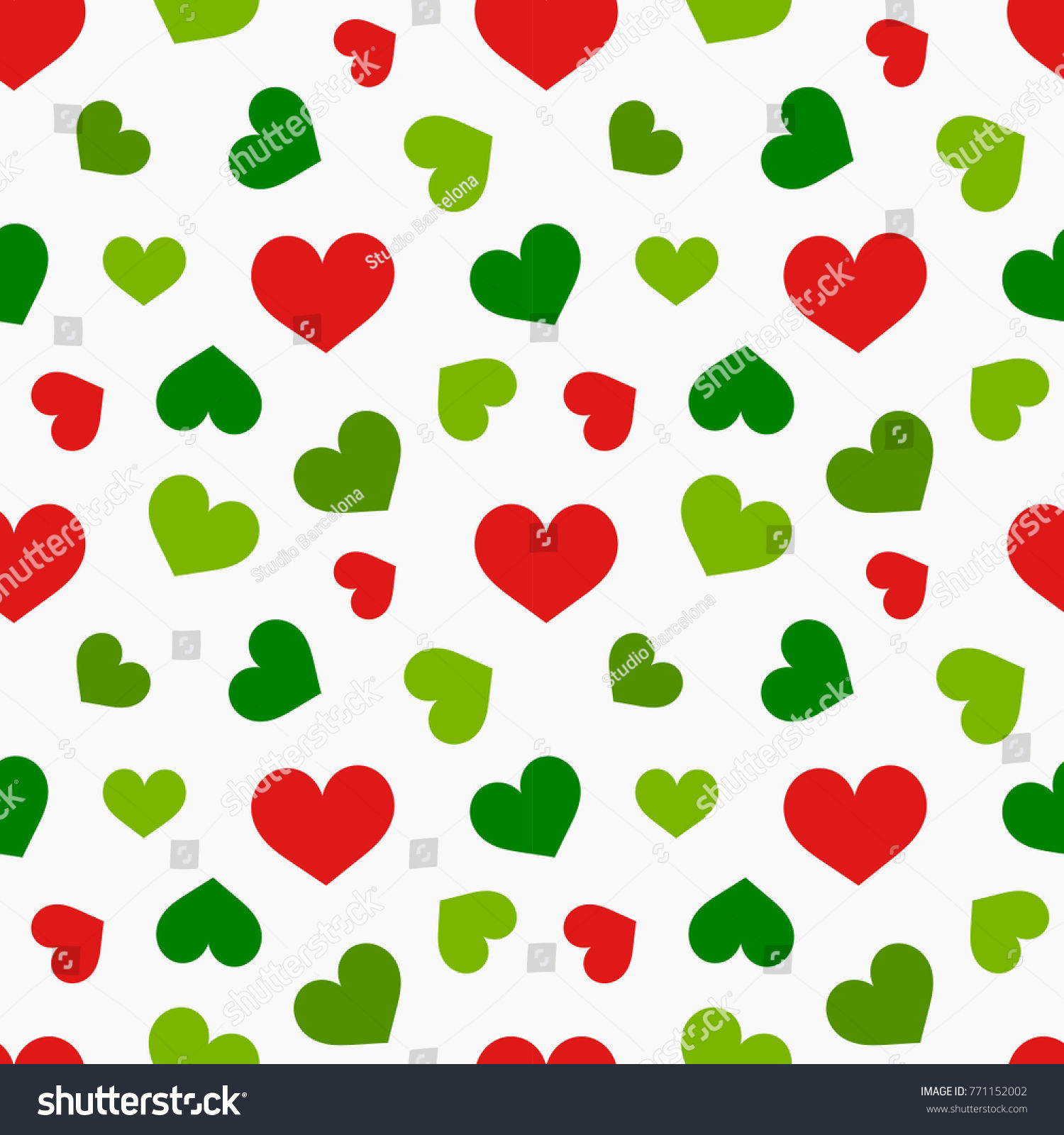Wallpaper #Tmd395IBSpphPi3-tobx74 Red Green Hearts Pattern Vector Illustration Stock Vector Royalty Free