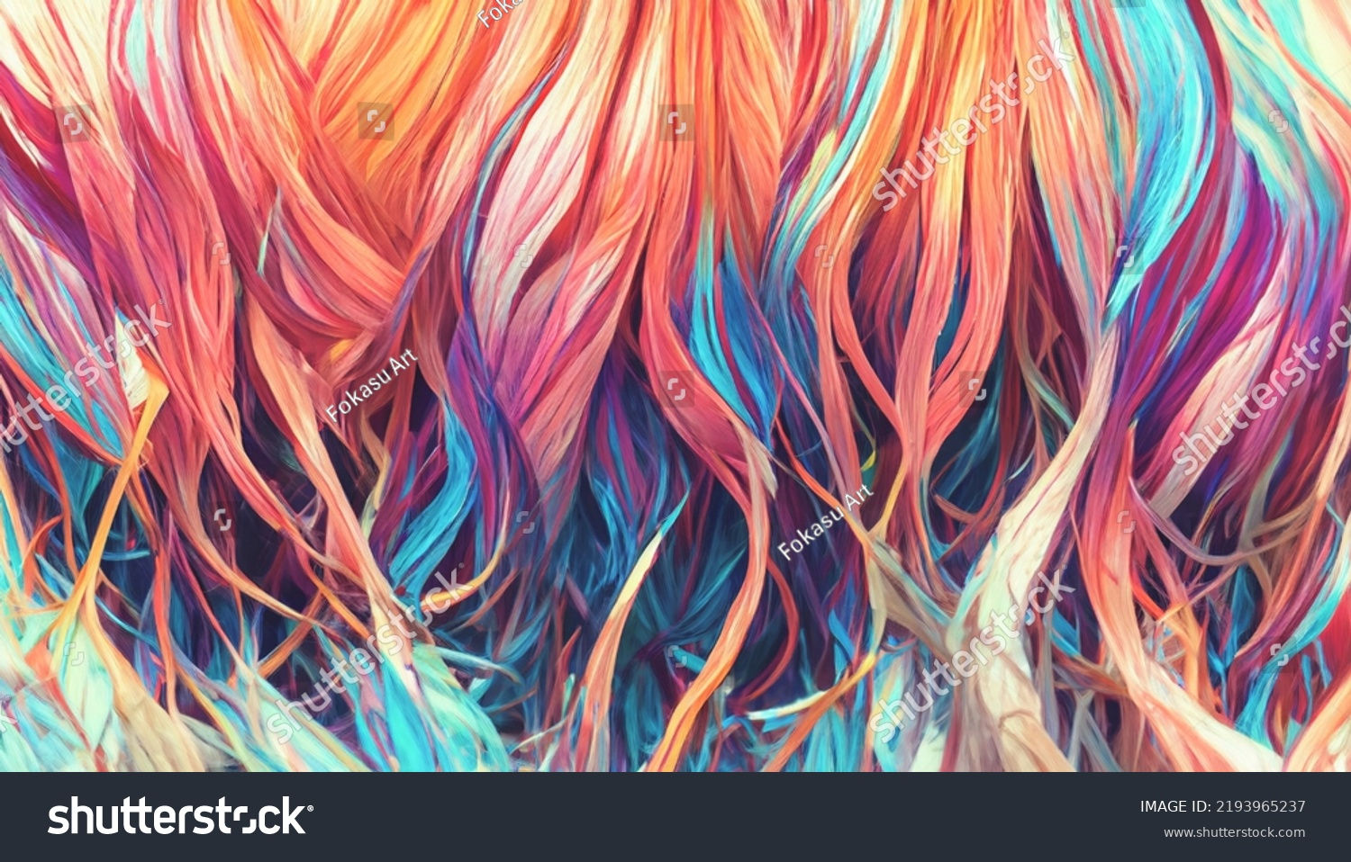 Wallpaper #wnfOJZMB-pgBXx60tp_N10 3D Render Abstract Color Hair Texture Stock Illustration 2193965237