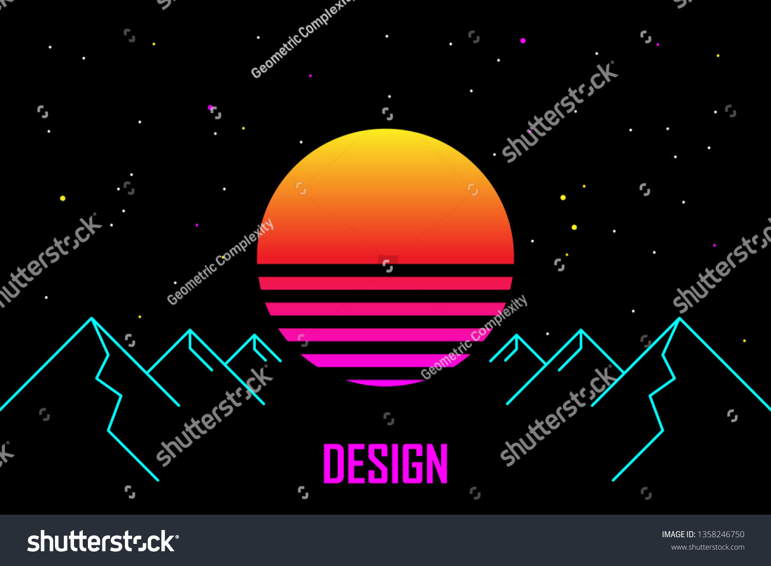 Wallpaper #6hkQEI8BtGB6xQ78Xl3y39 Synthwave Cyberpunk Sun Inspirated by 1980s1980s Stock Vector Royalty