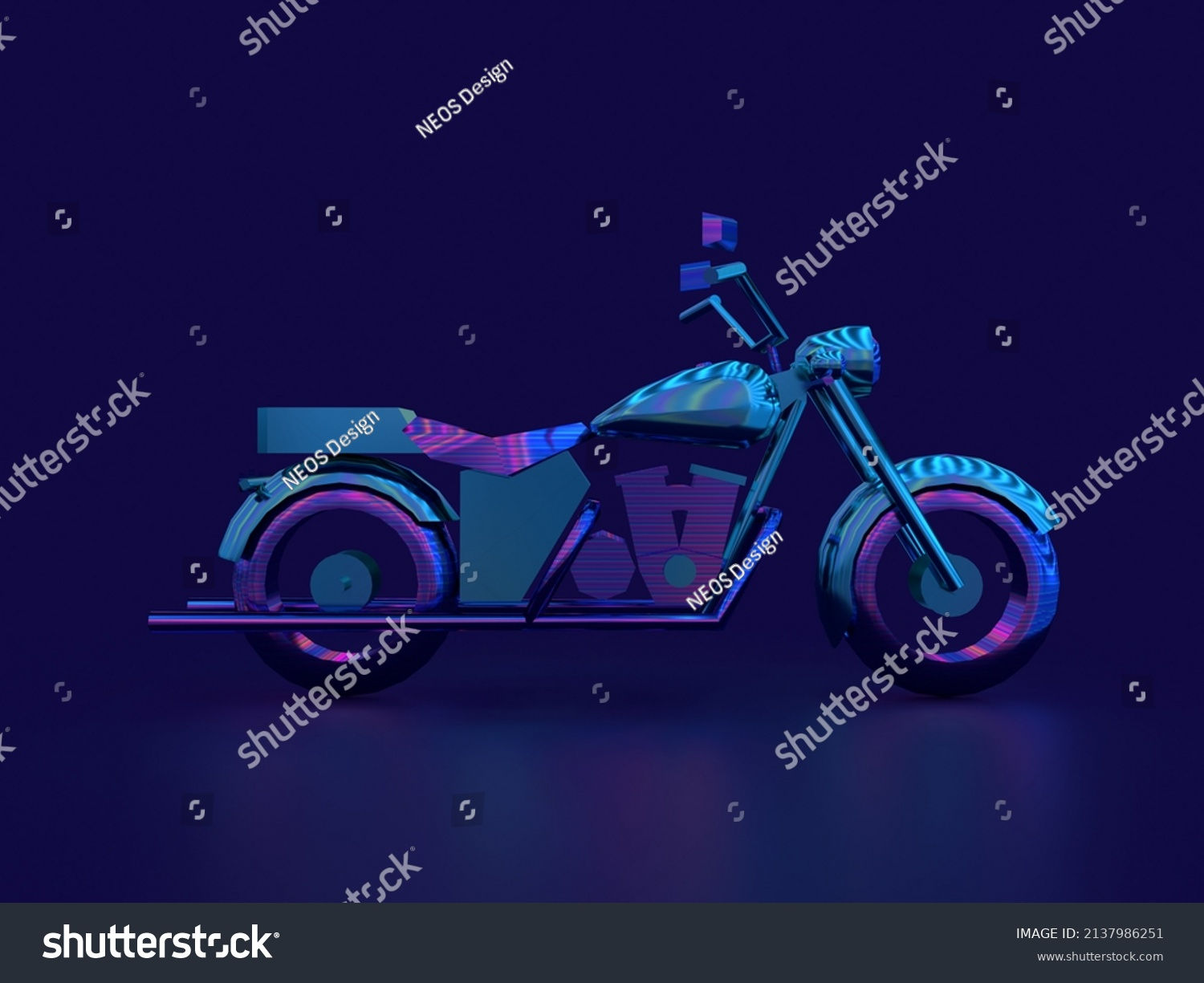 Wallpaper #wKXvNpMBVBiSkHCa34p4172 3D Render Motorcycle Cyberpunk Dark Blue Stock Illustration 2137986251