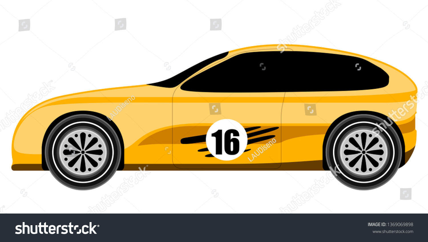 Wallpaper #omepDZMBSpphPi3-A-Z690 Side View Racing Car Vector Illustration Stock Vector Royalty Free