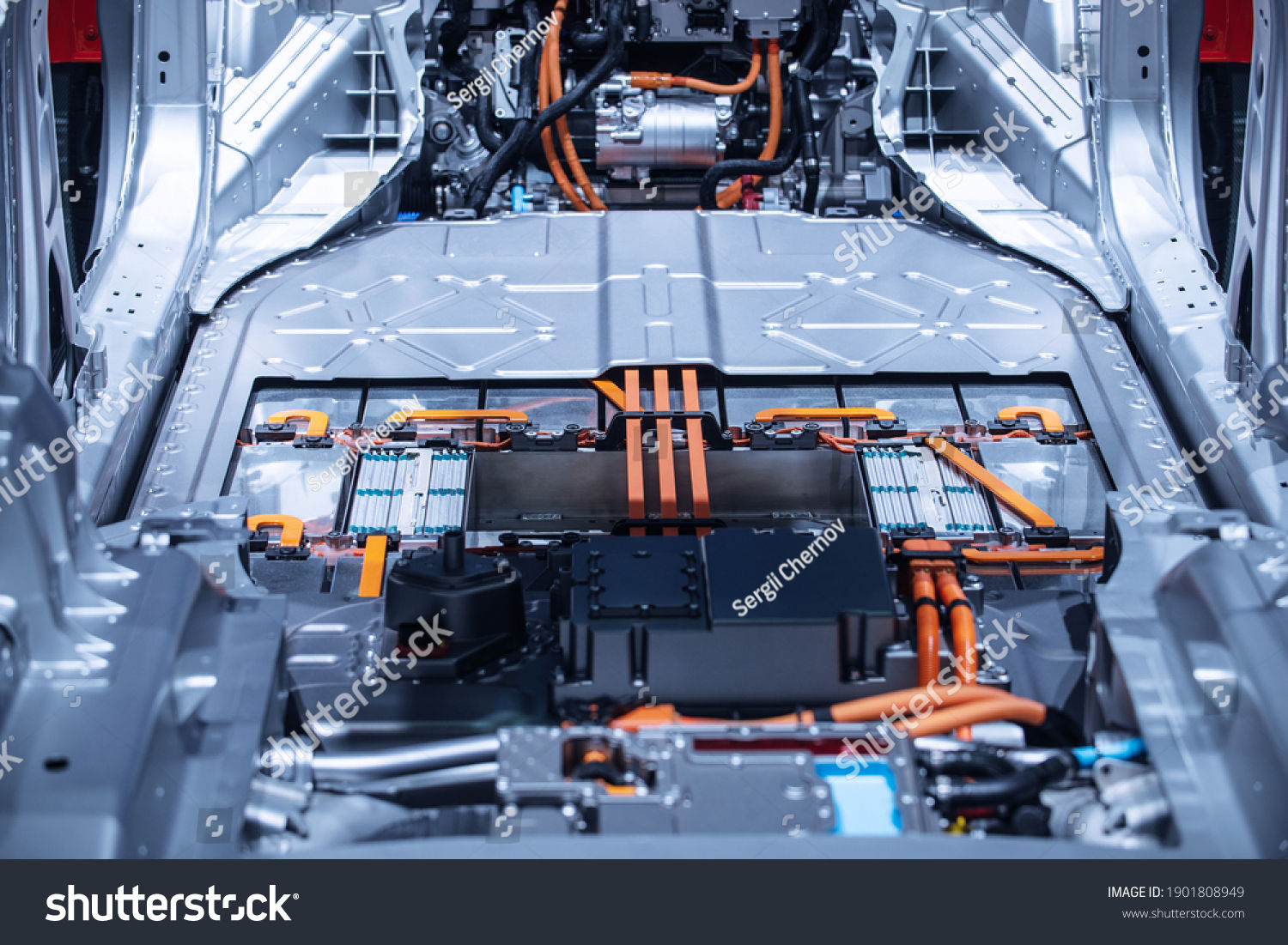 Wallpaper #d2dADpMBSpphPi3-yOmh98 Chassis Electric Car Powertrain Power Connections Stock Photo