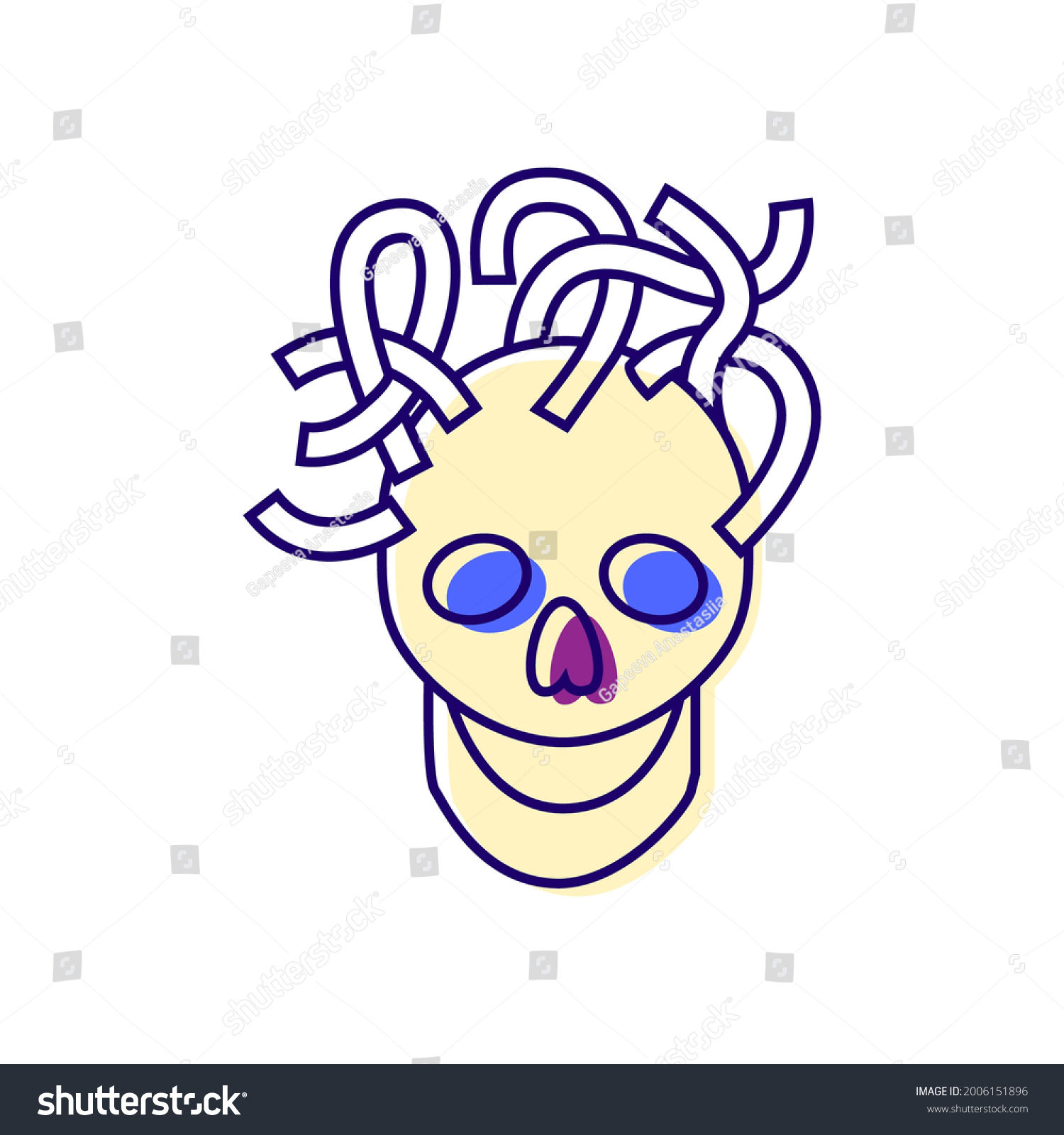 Wallpaper #OGiSHJMBSpphPi3-1yPm290 Cyberpunk Skull Wires Color Icon Futuristic Stock Vector Royalty Free