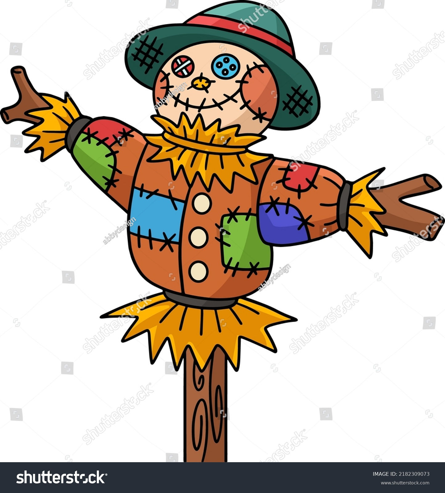 Wallpaper #1neqJpMB-pgBXx6036I4183 Scarecrow Stock Cartoon Colored Clipart Stock Vector Royalty Free