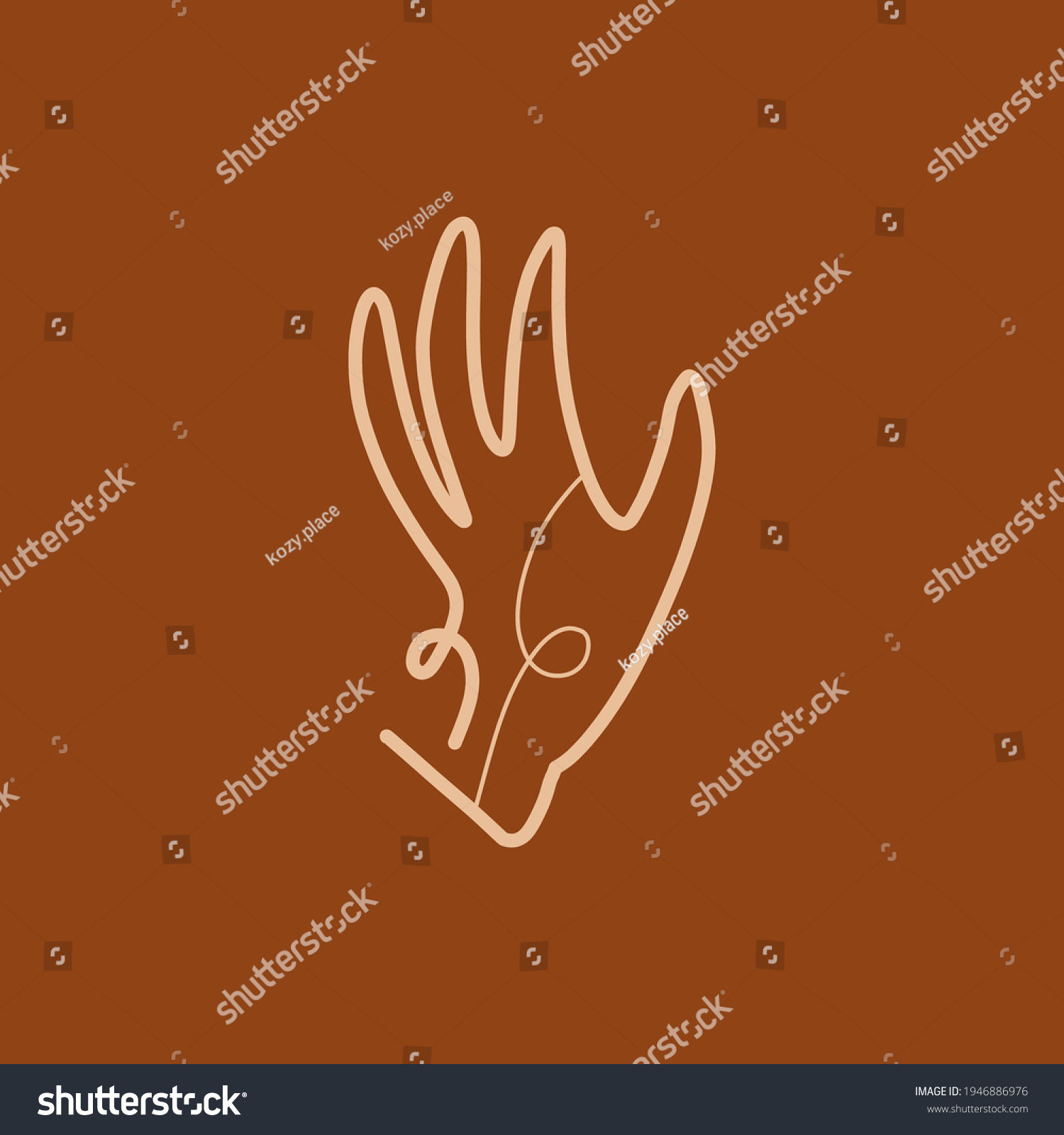 Wallpaper #42fKEZMBSpphPi3-_fja301 Boho Minimalist Abstract Nature Art Shapes Stock Vector Royalty Free