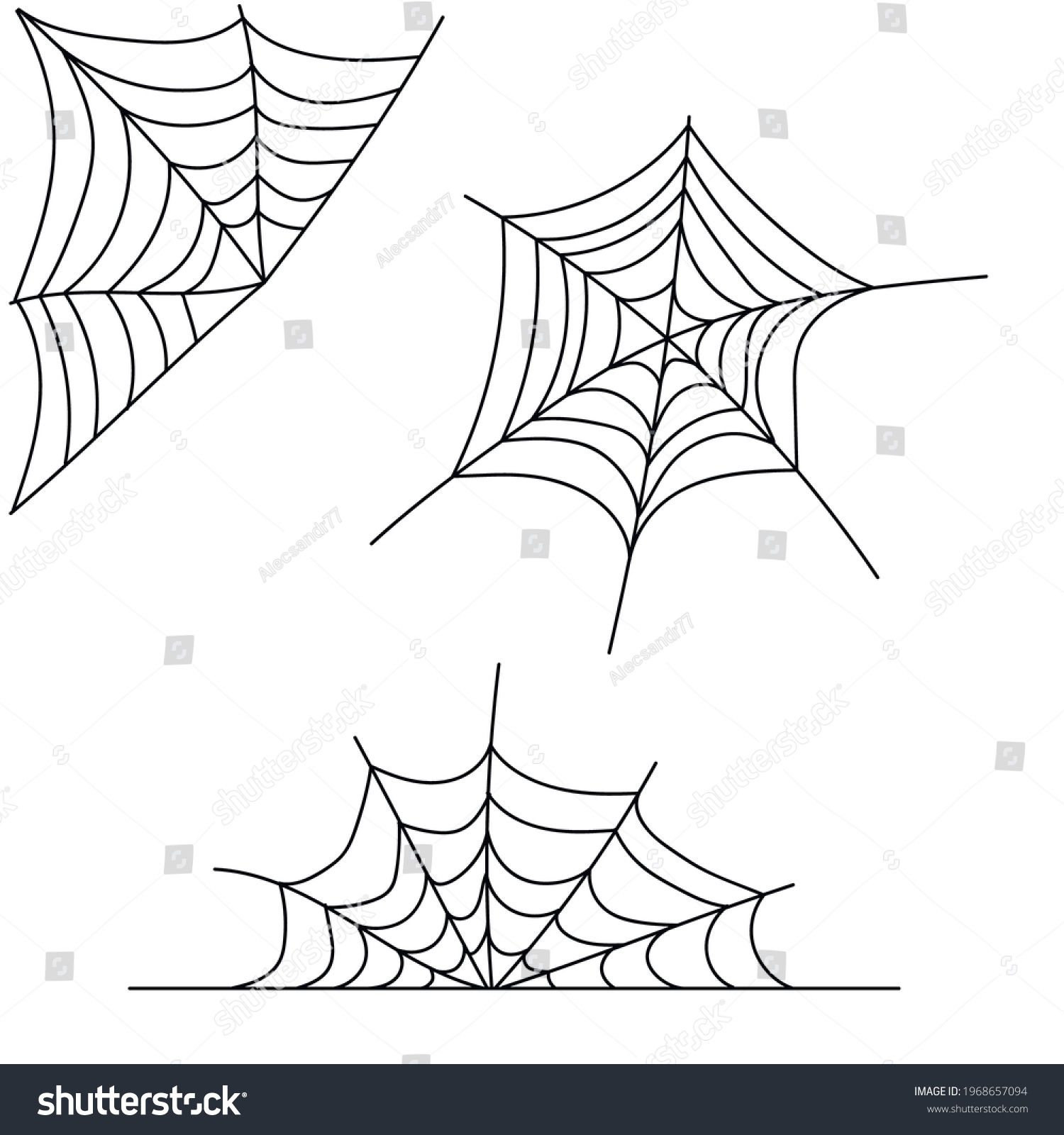 Wallpaper #V4v_dpcBcm9NJah-YnkY132 Set Spider Webs Halloween Halloween Spider Stock Vector Royalty Free