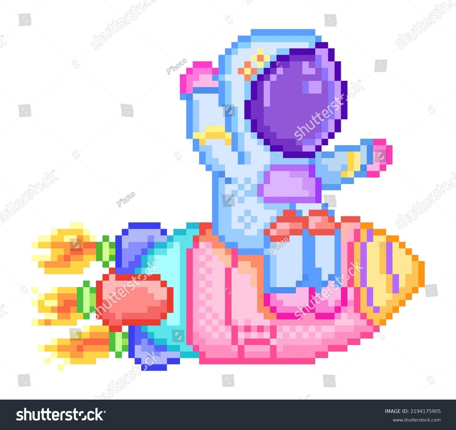 Wallpaper #YjGbNZMB5zzyi_yY1Fda46 Astronaut Pixel Art on White Background Stock Vector Royalty Free