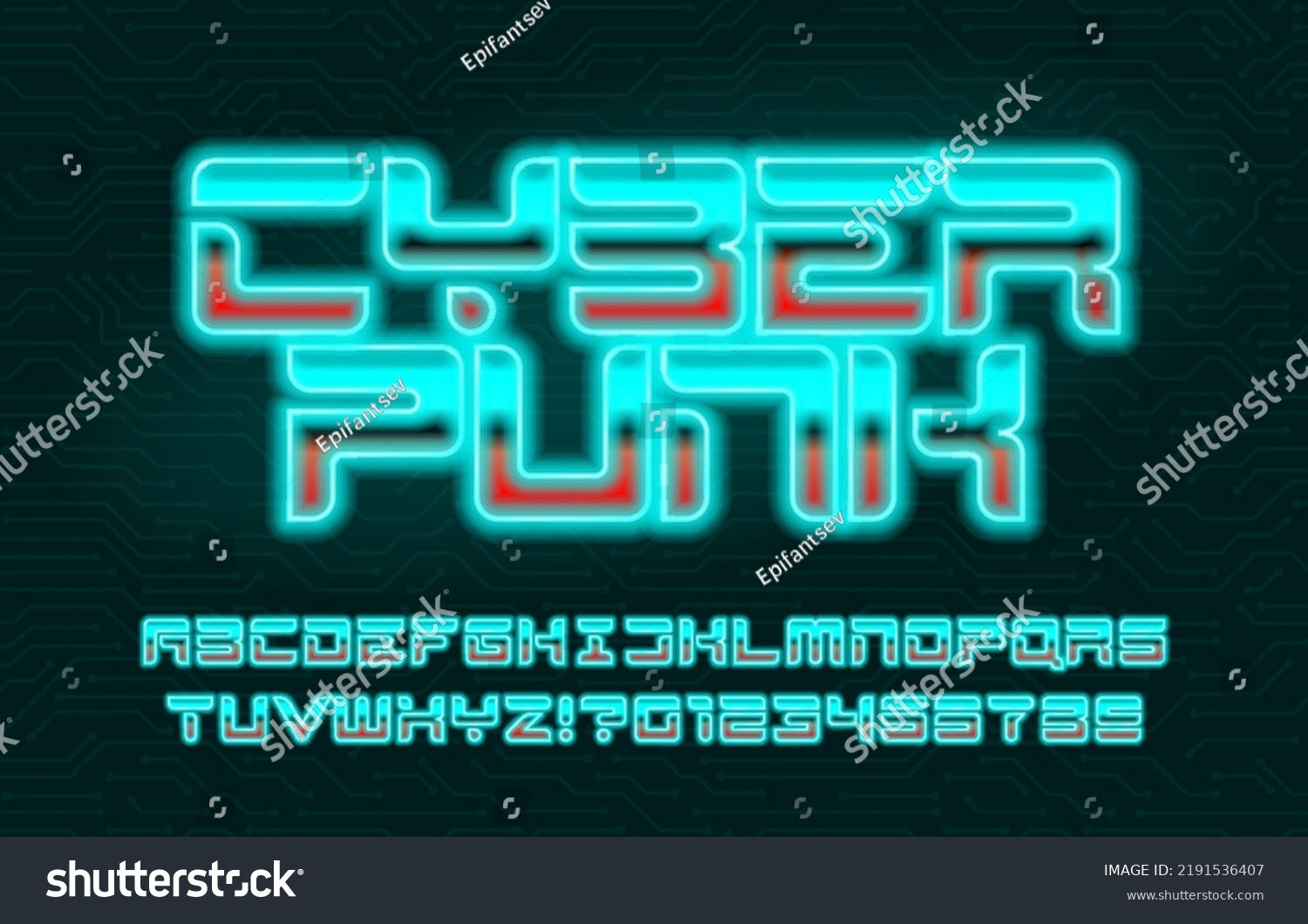 Wallpaper #UNsdYpcBzF5tfotJnuWV32 Cyberpunk Alphabet Font Neon Glow Futuristic Stock Vector Royalty Free