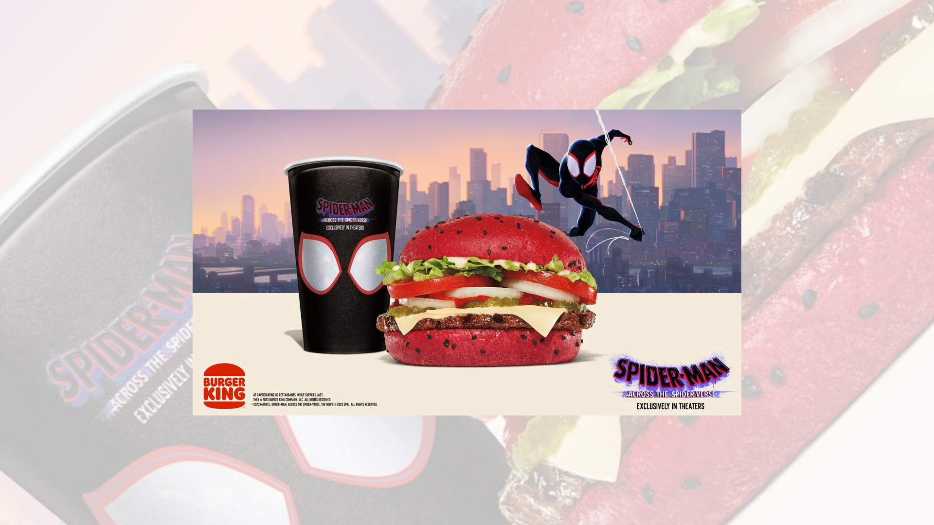 Wallpaper #SRlHDo8BtGB6xQ78QVkA43 Burger King Offers New Spider Man Across the Spider Verse Items