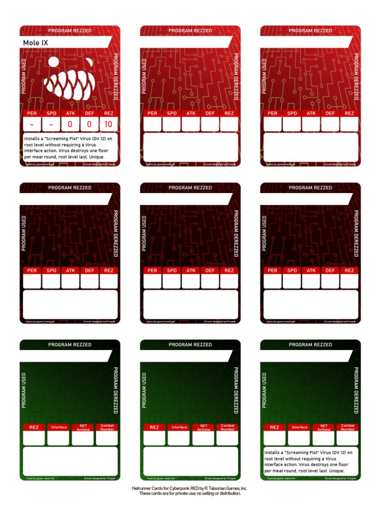 Wallpaper #ErmG3ZIBJvJKYCmEQQF_278 Netrunner Cards Blank 4 Pdf