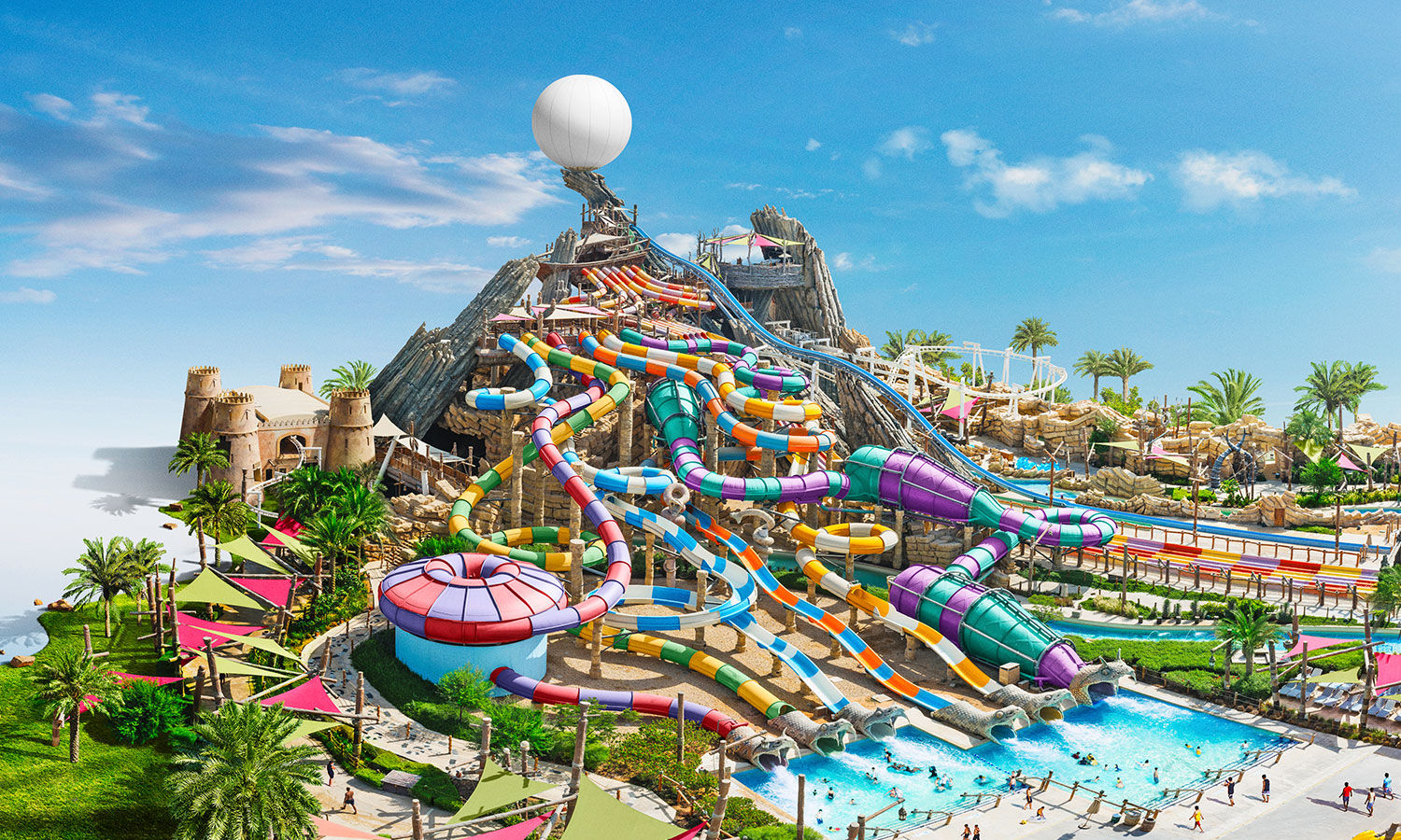 Wallpaper F6B82 Park Overview Yas Waterworld Abu Dhabi HD Wallpaper F6B82