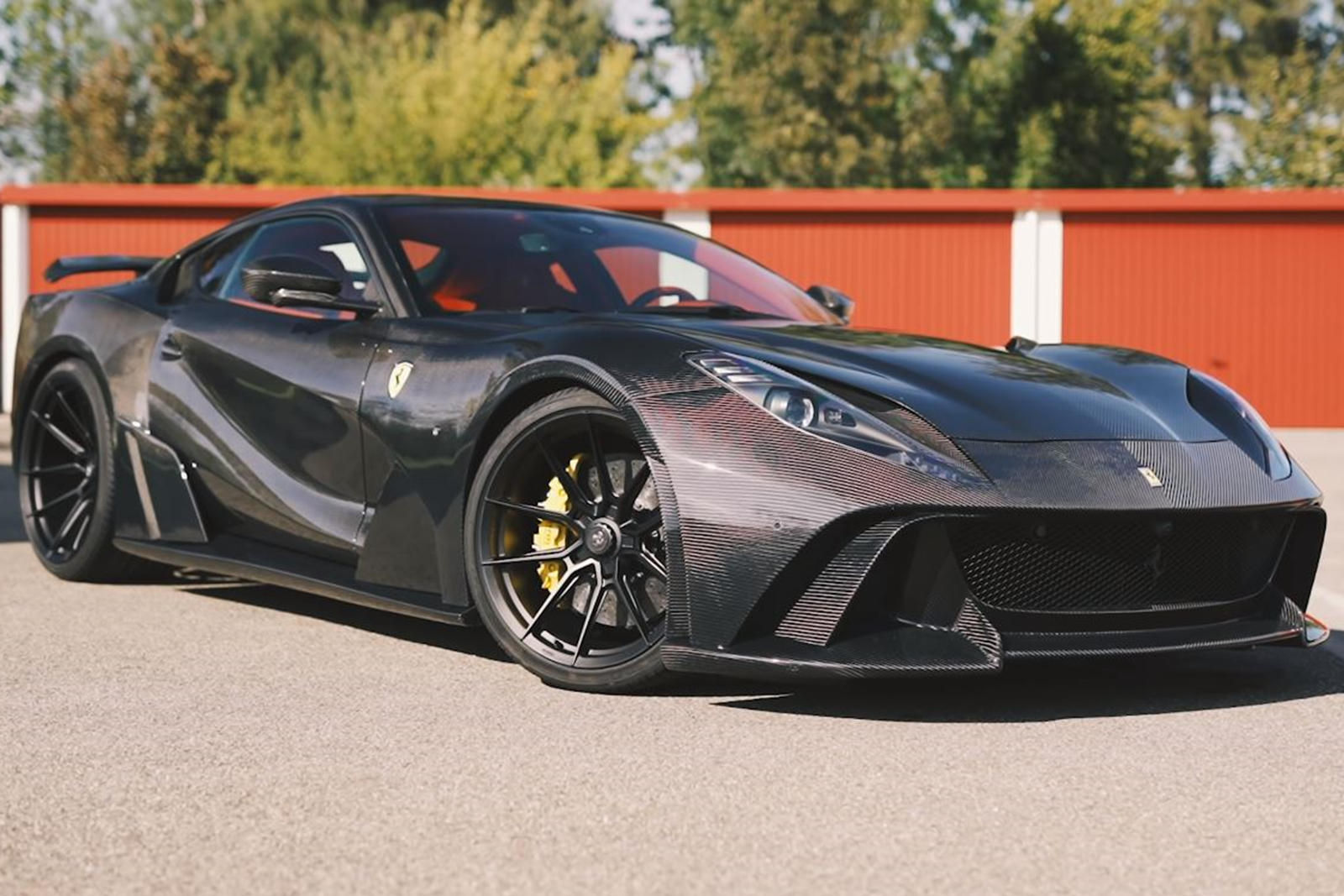 Wallpaper #py7eOJMBeCfPaRV8brst50 One of a Kind Ferrari 812 Superfast is a Carbon Fiber Masterpiece