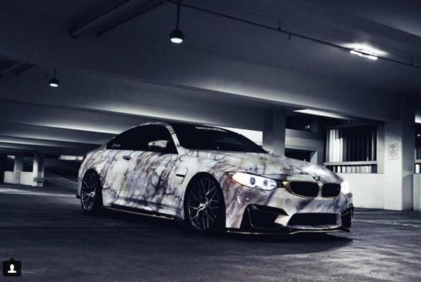 Wallpaper #47gP2pIBJvJKYCmEze8g191 Crazy Style BMW M4 F82 Coupe Im Marmor Wrap Look