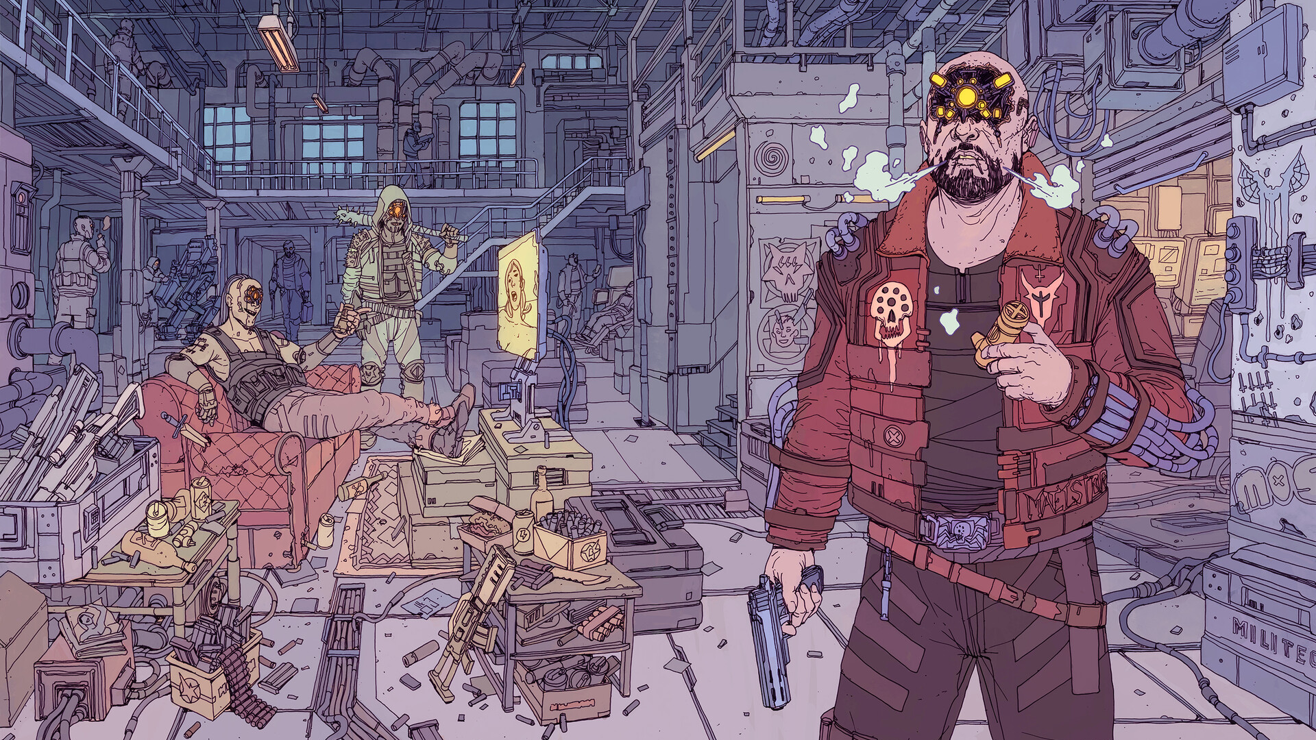 Wallpaper #ekW7mY4B7YBJg1BVO6FC24 Cyberpunk 2077 Steelbook Art by Death Burger 1920x1080 Rwallpapers