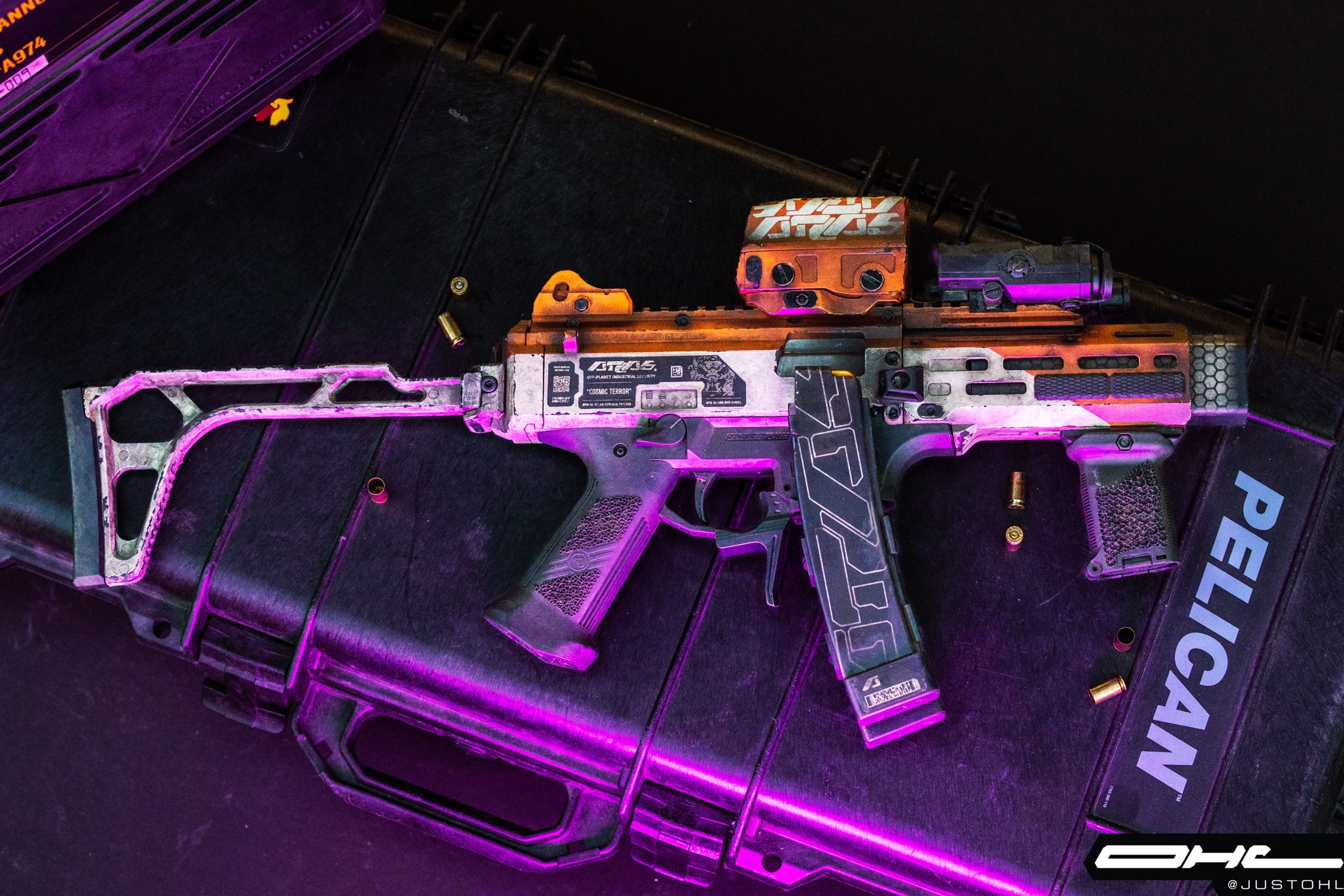 Wallpaper #iRnAII8BtGB6xQ78f34B29 My Custom Painted Cyberpunk Asg Scorpion Evo by Justohl Airsoft