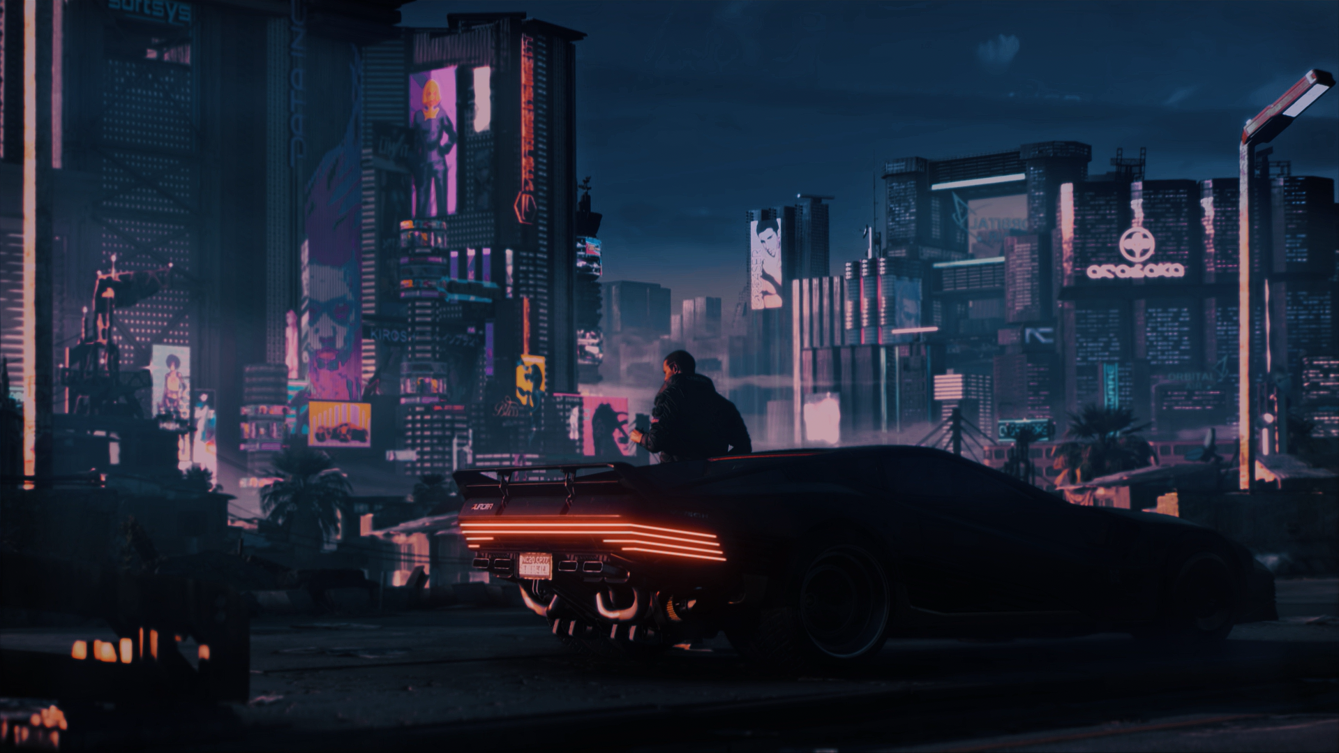 Wallpaper #c30_844Bnwiau_P6Rww134 Cyberpunk 2077 Desktop Background Your Night City Fanart Games 4K HD