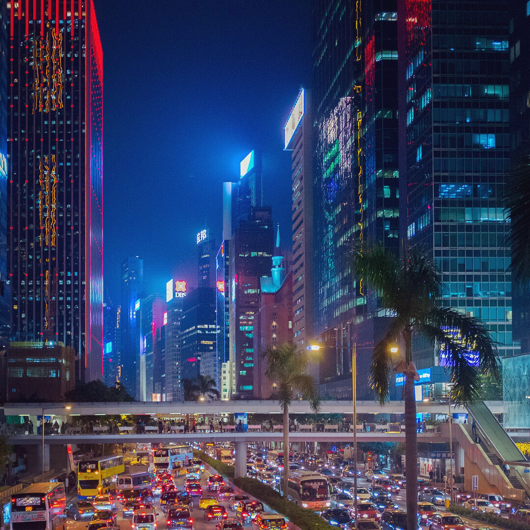 Wallpaper #63Taxo4B_8f4nGFarHH28 Hong Kong Wan Chai District Cyberpunk