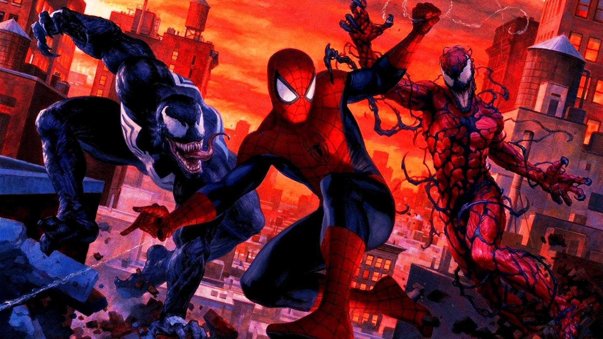 Wallpaper #-kV6jo4B7YBJg1BVFZxm47 Spider Man Venom Maximum Carnage 19201080 HD Wallpapers