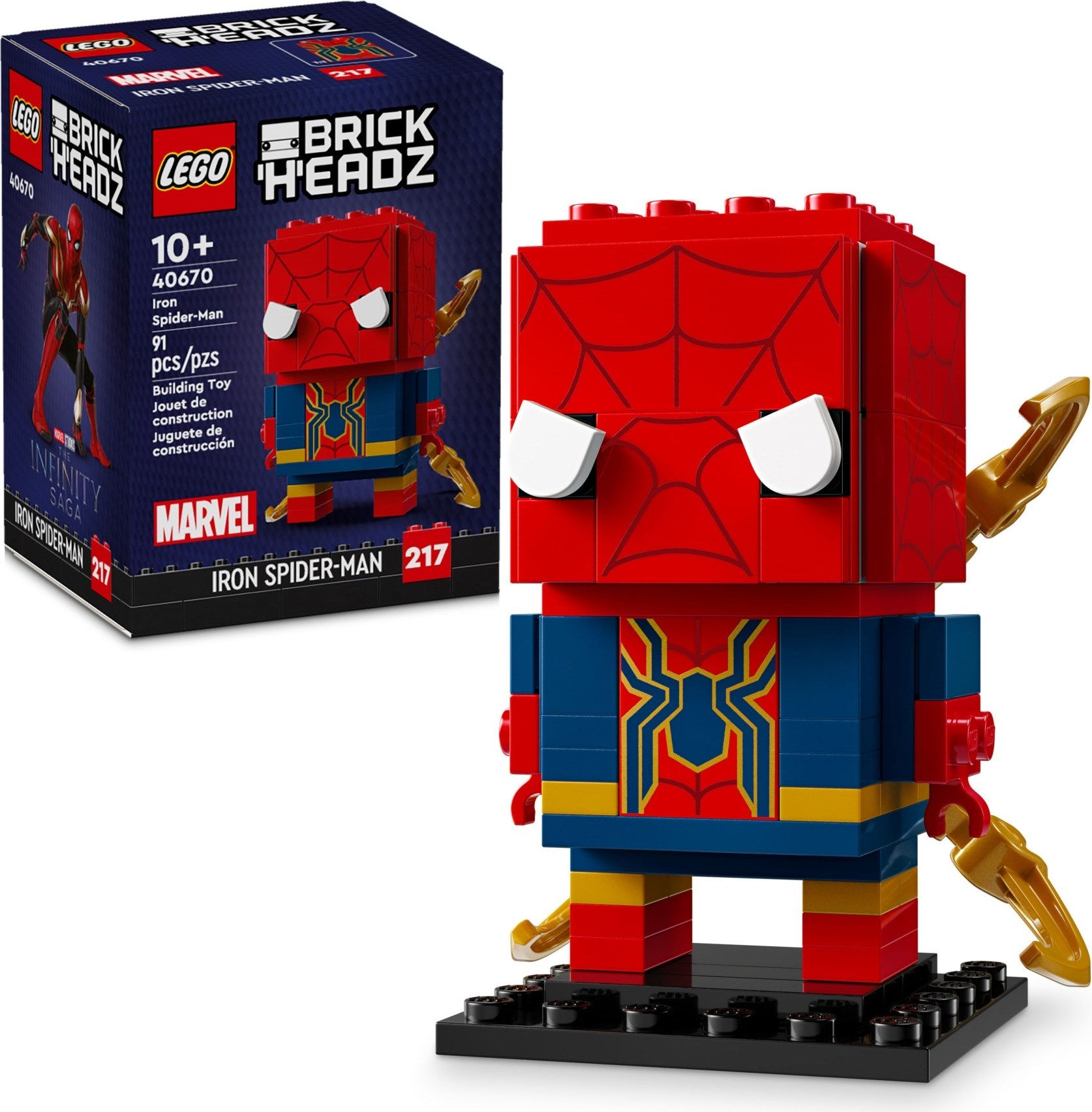 Wallpaper #tGcA6ZIBSpphPi3-zj8P246 Lego 40670 Iron Spider Man Lego Brickheadz Set for Sale Best Price