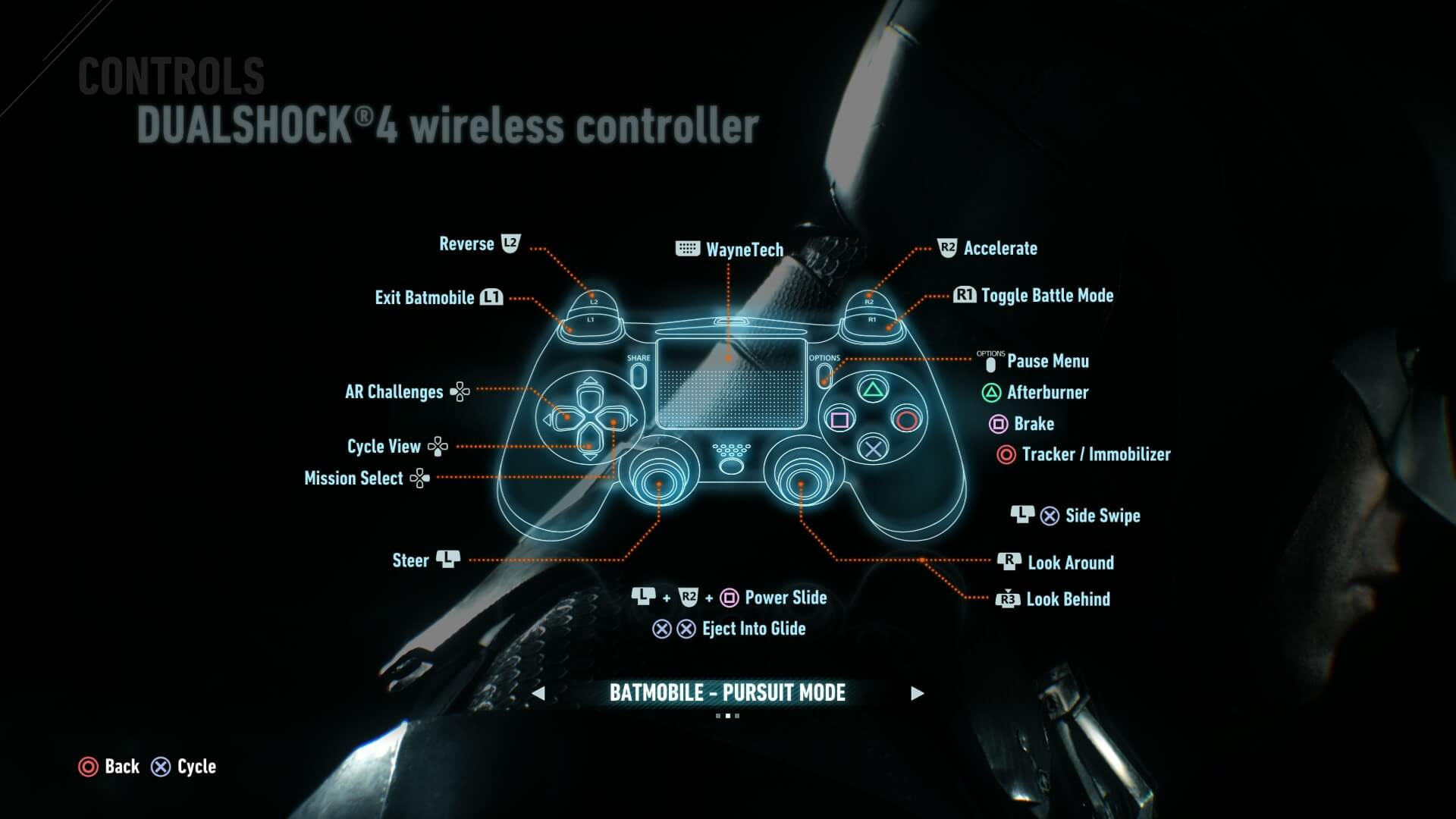 Wallpaper #S2hmIZMBSpphPi3-8TDA340 Controls Batman Arkham Knight Interface in Game