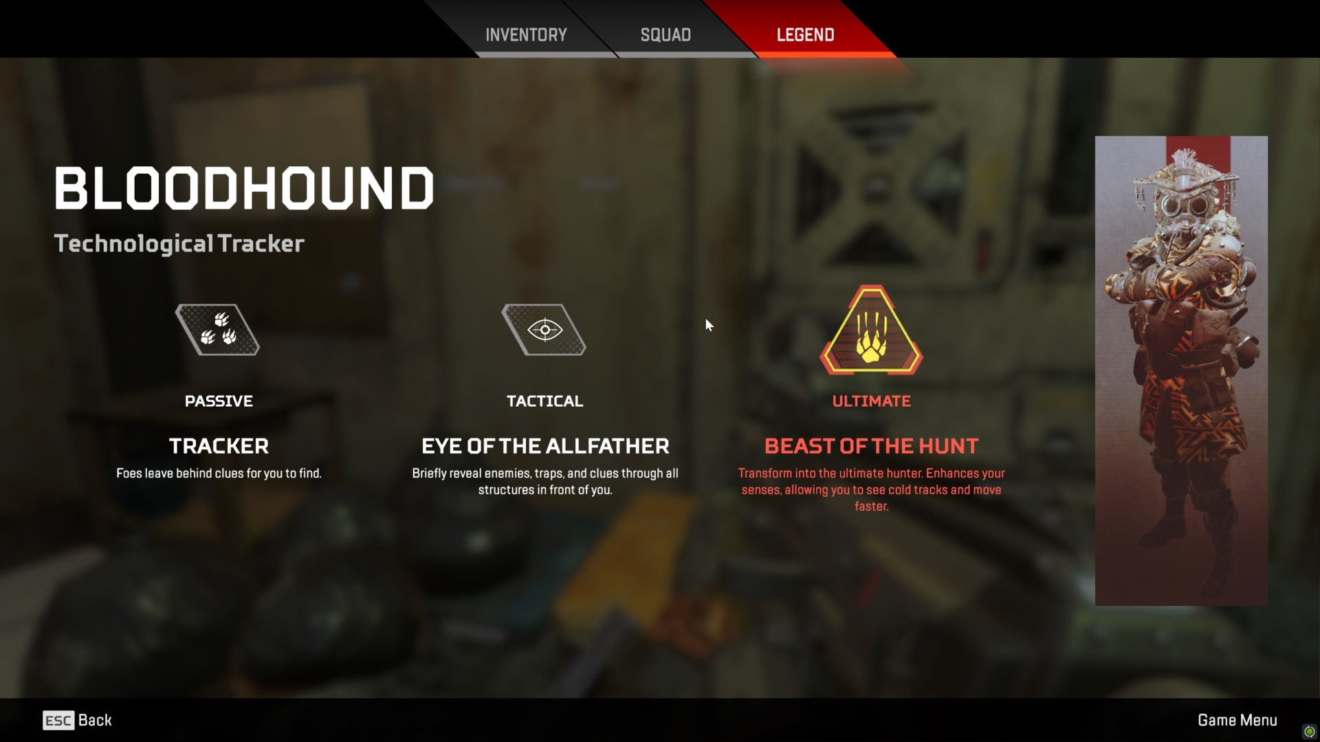 Wallpaper #C_9ZaJMB3lSXT3zUNOTE138 Legend Apex Legends Interface in Game