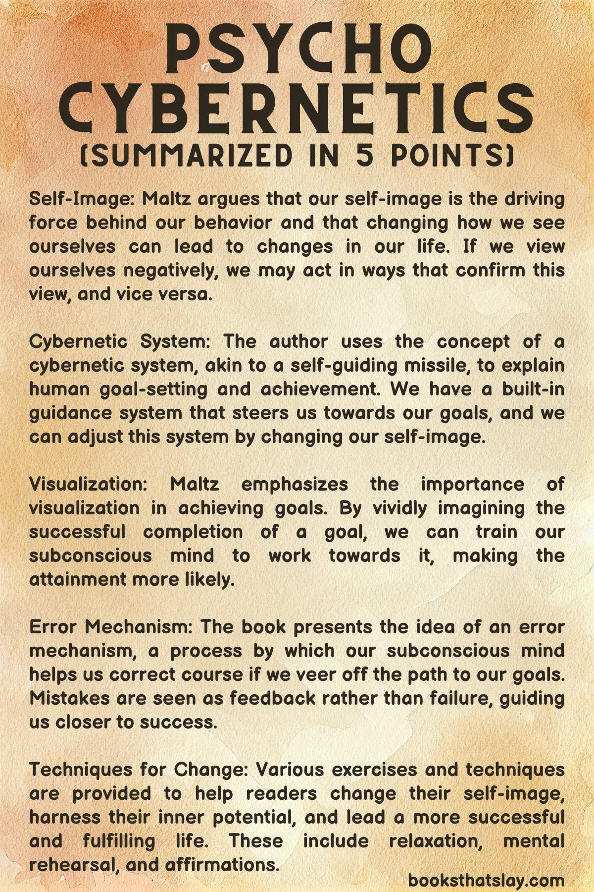 Wallpaper #w2h0G5MBSpphPi3-2R9s44 Psycho Cybernetics Summary and Key Lessons